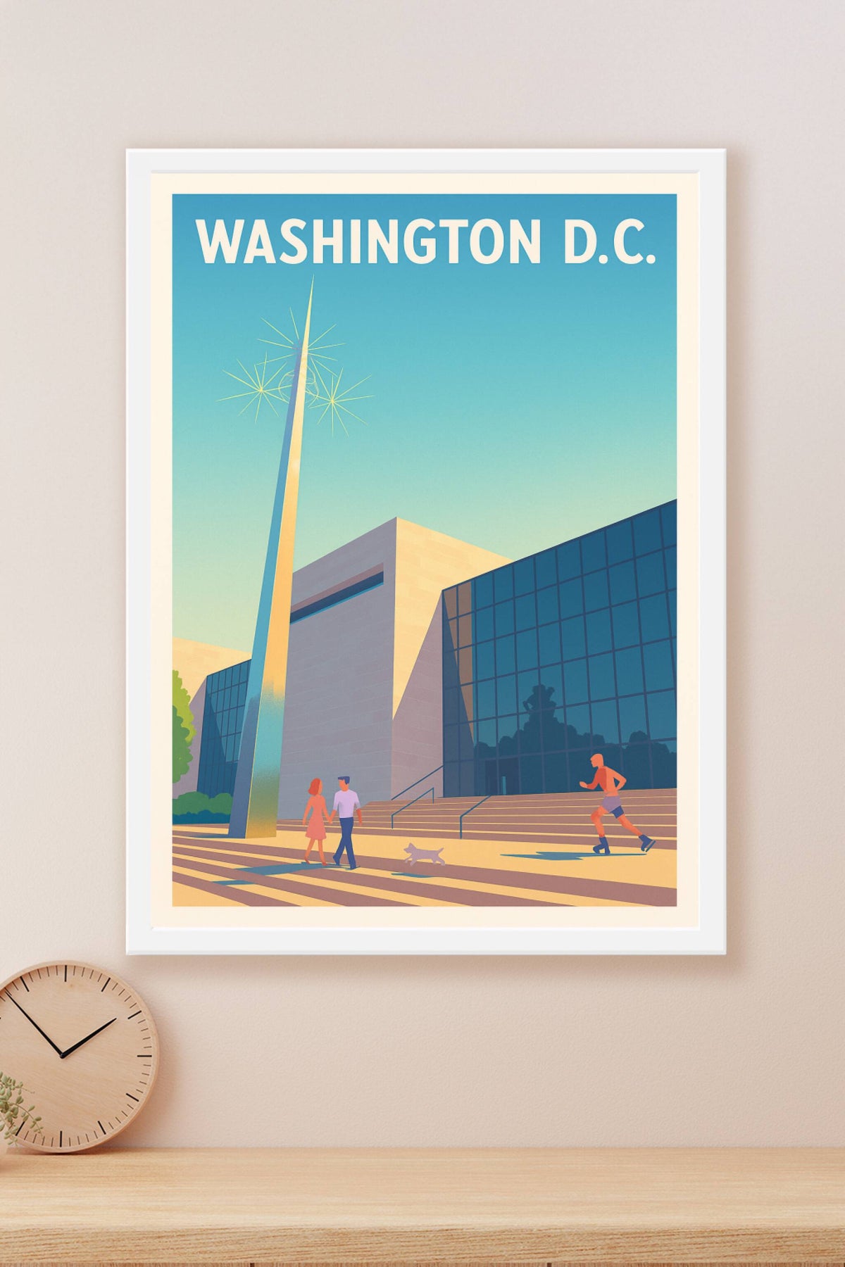 Affiche Washington D.C. — Charme urbain et modernité vibrante · poster d'art de Washington D.C.