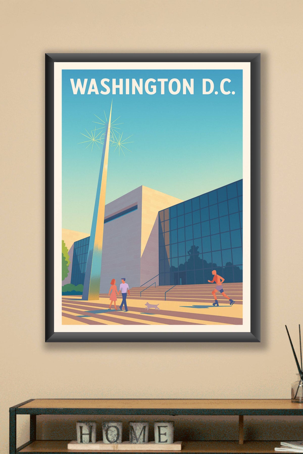 Affiche Washington D.C. — Charme urbain et modernité vibrante · poster d'art de Washington D.C.
