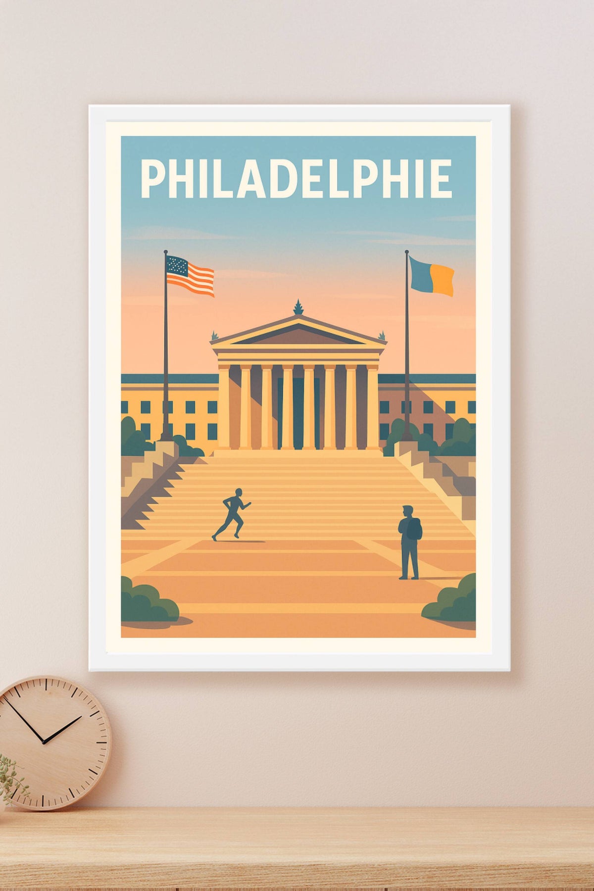 Affiche Philadelphie — L'Esprit Historique et Culturel · poster d'art de Philadelphie