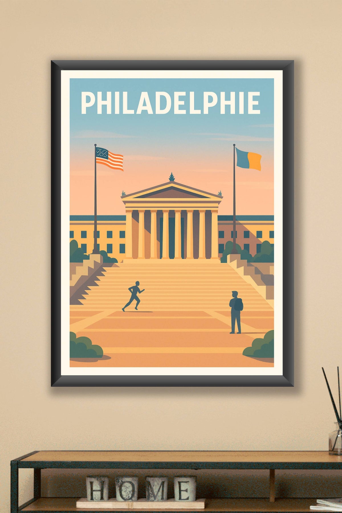 Affiche Philadelphie — L'Esprit Historique et Culturel · poster d'art de Philadelphie