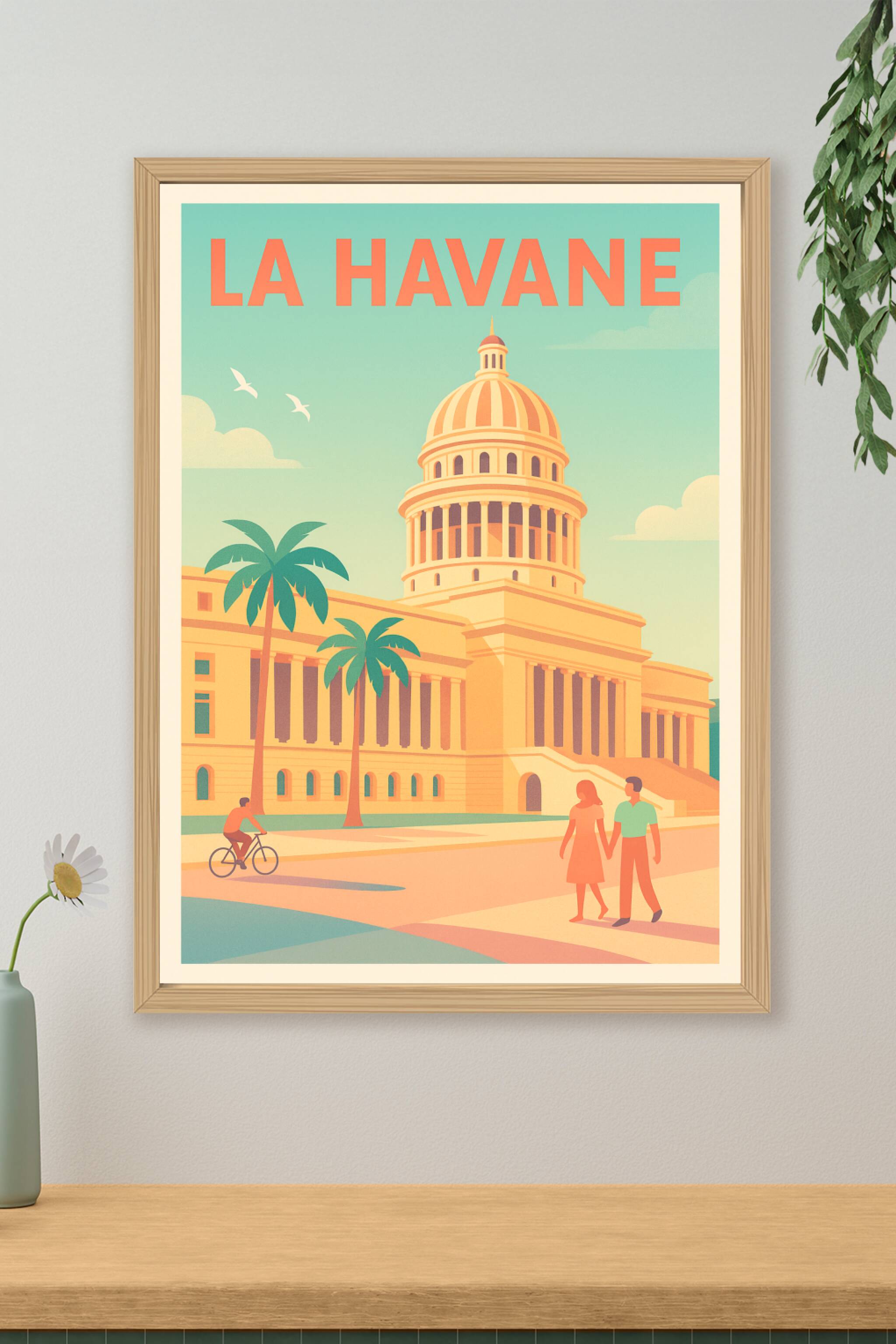 Affiche de La Havane - Ambiance tropicale et charme historique