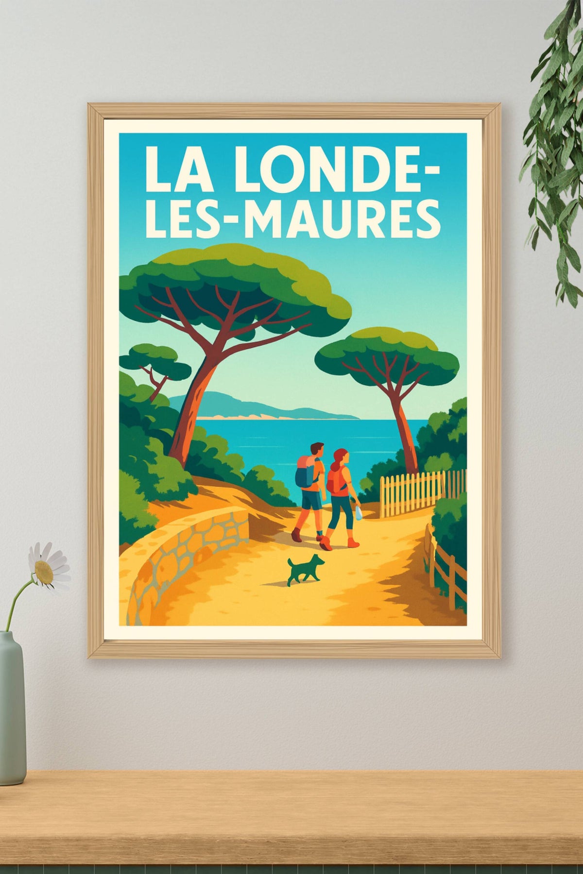 Affiche La Londe-les-Maures — Évasion nature et bord de mer · poster d'art de La Londe-les-Maures