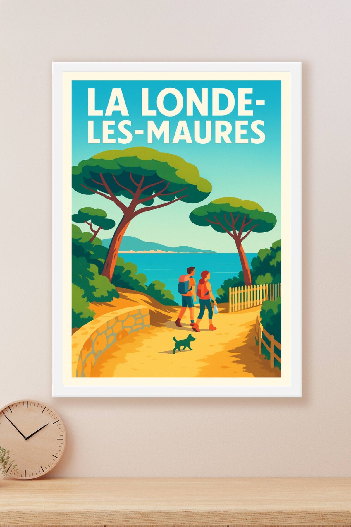 Affiche La Londe-les-Maures — Évasion nature et bord de mer · poster d'art de La Londe-les-Maures