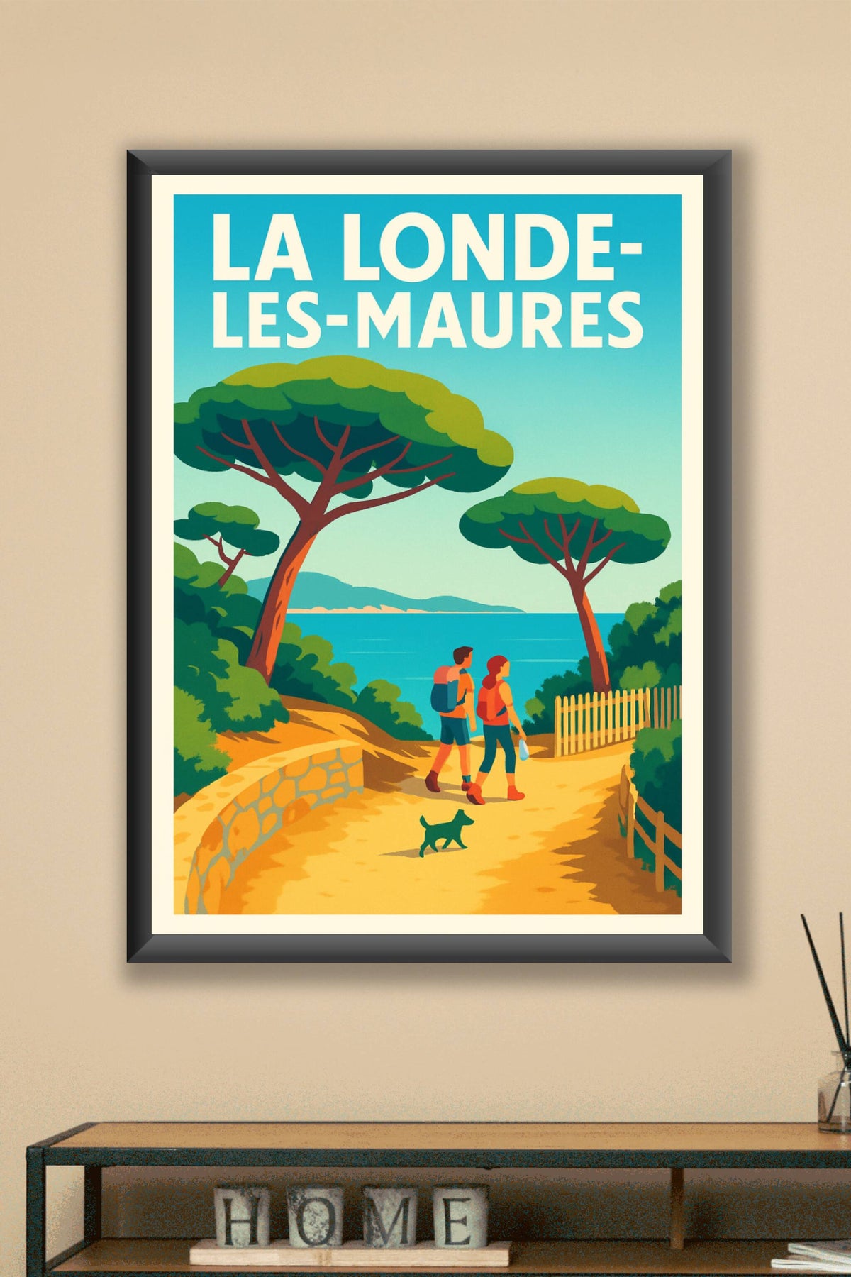 Affiche La Londe-les-Maures — Évasion nature et bord de mer · poster d'art de La Londe-les-Maures