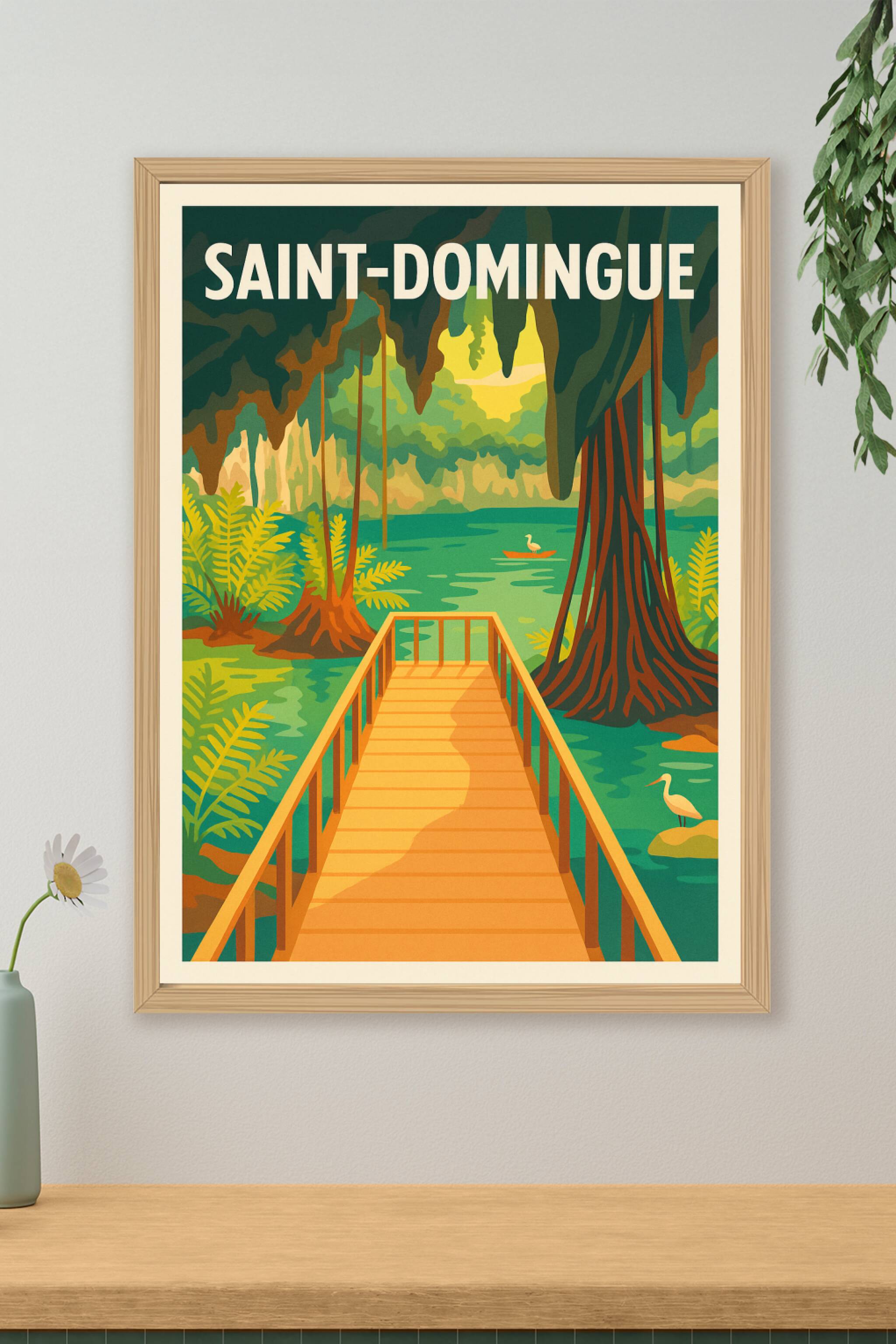 Affiche de Saint-Domingue - Évasion Nature au Cœur de la Jungle