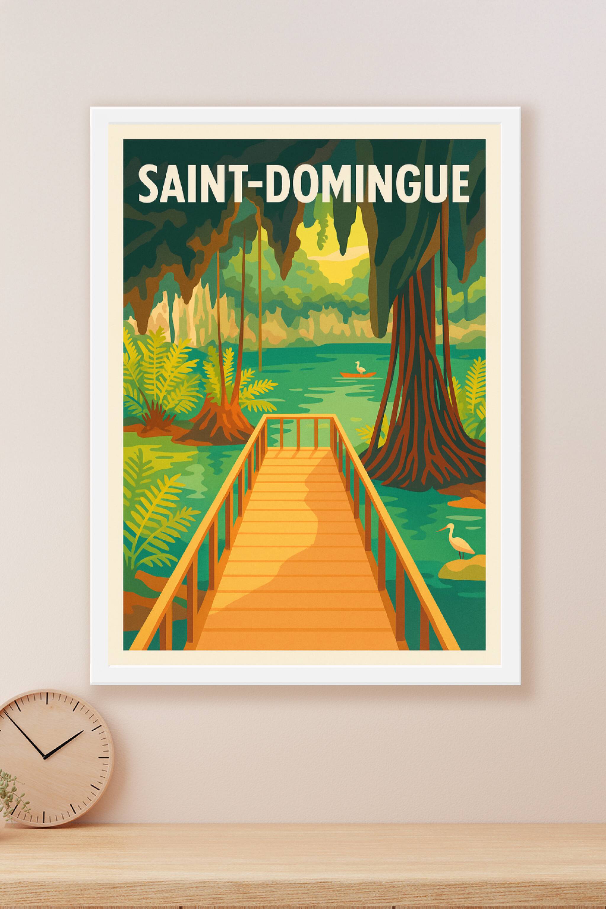 Affiche Saint-Domingue — Évasion Nature au Cœur de la Jungle · poster d'art de Saint-Domingue