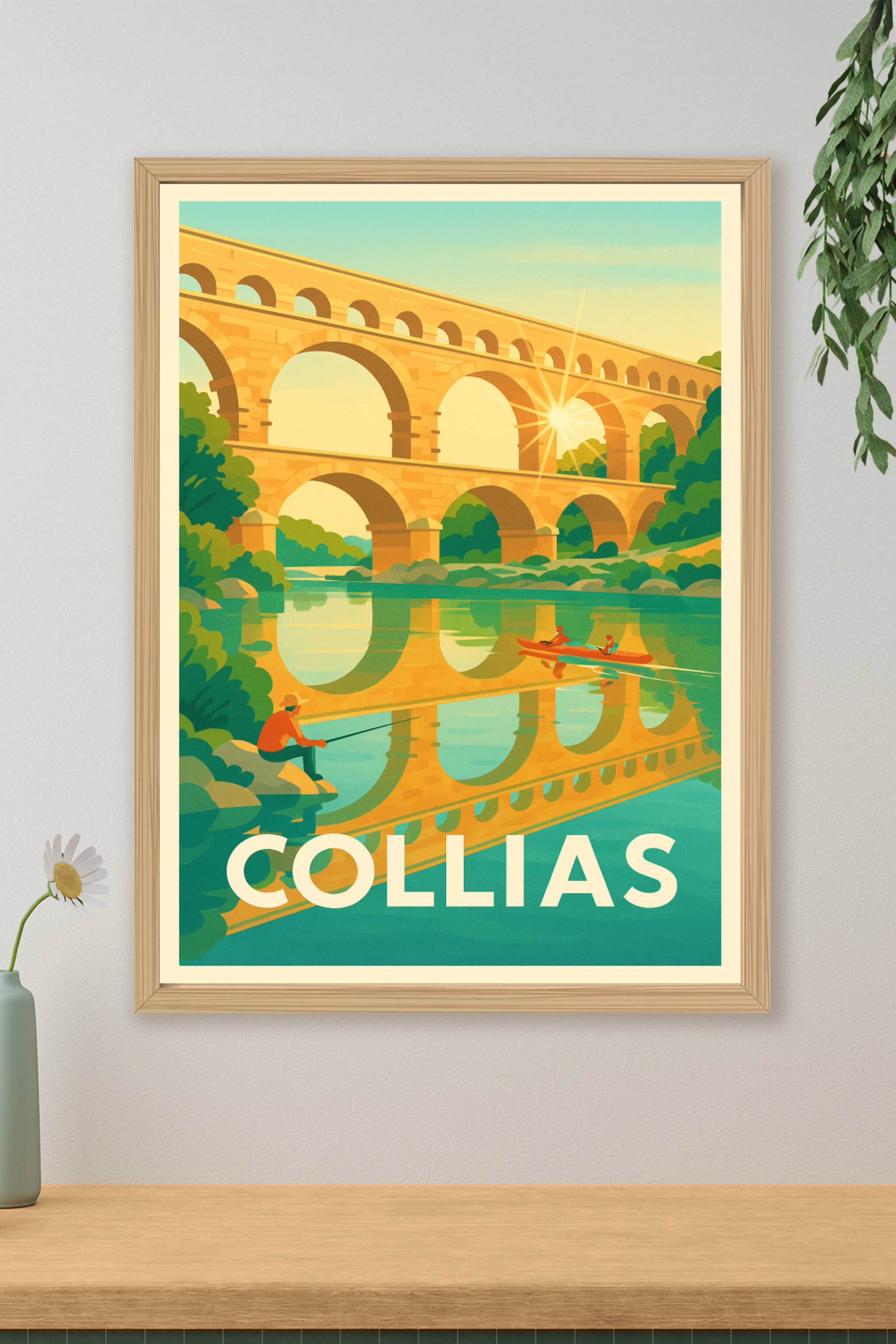 Affiche de Collias - Sérénité au fil du Gardon