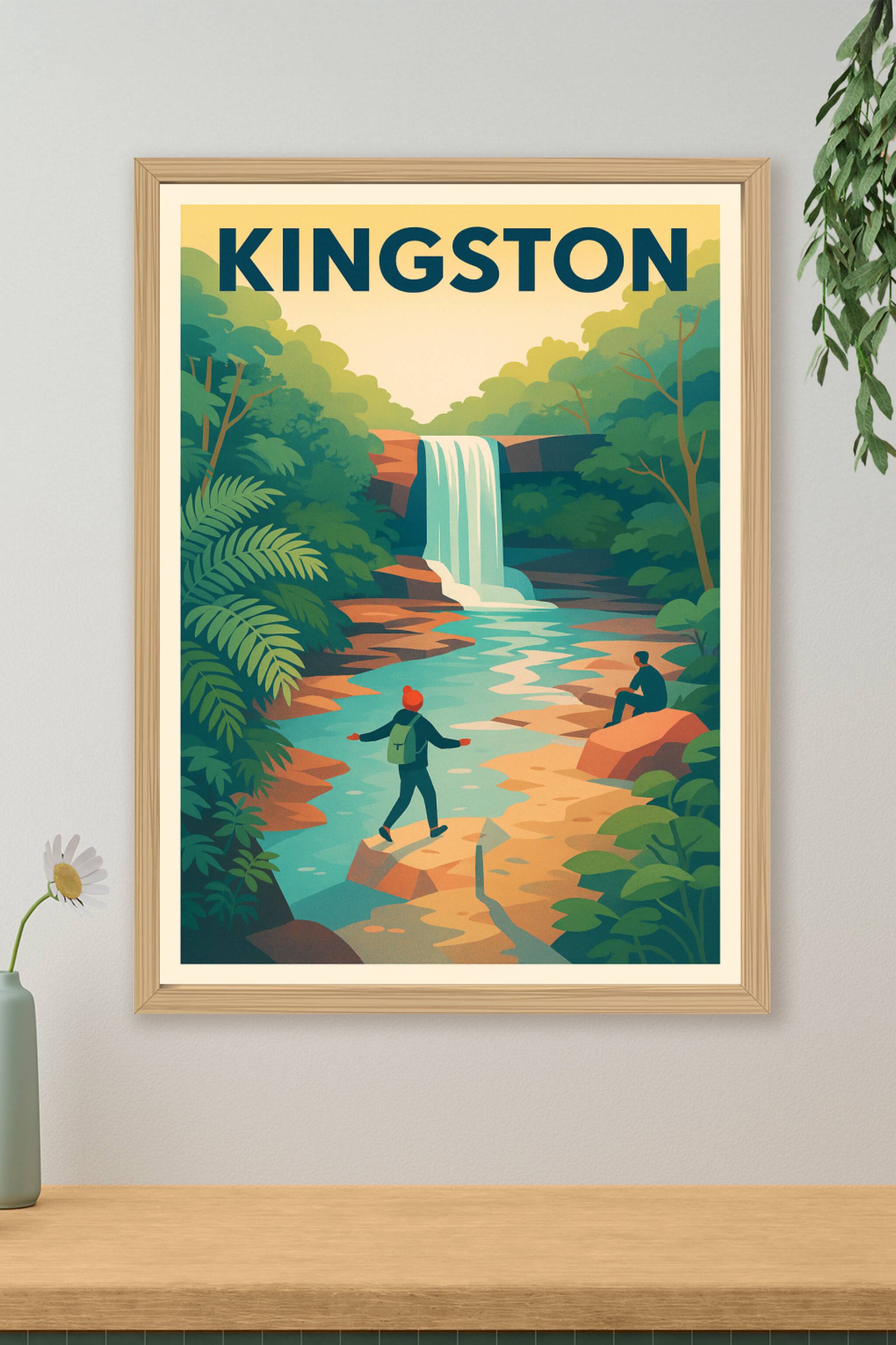 Affiche de Kingston - Évasion naturelle au cœur de la cascade