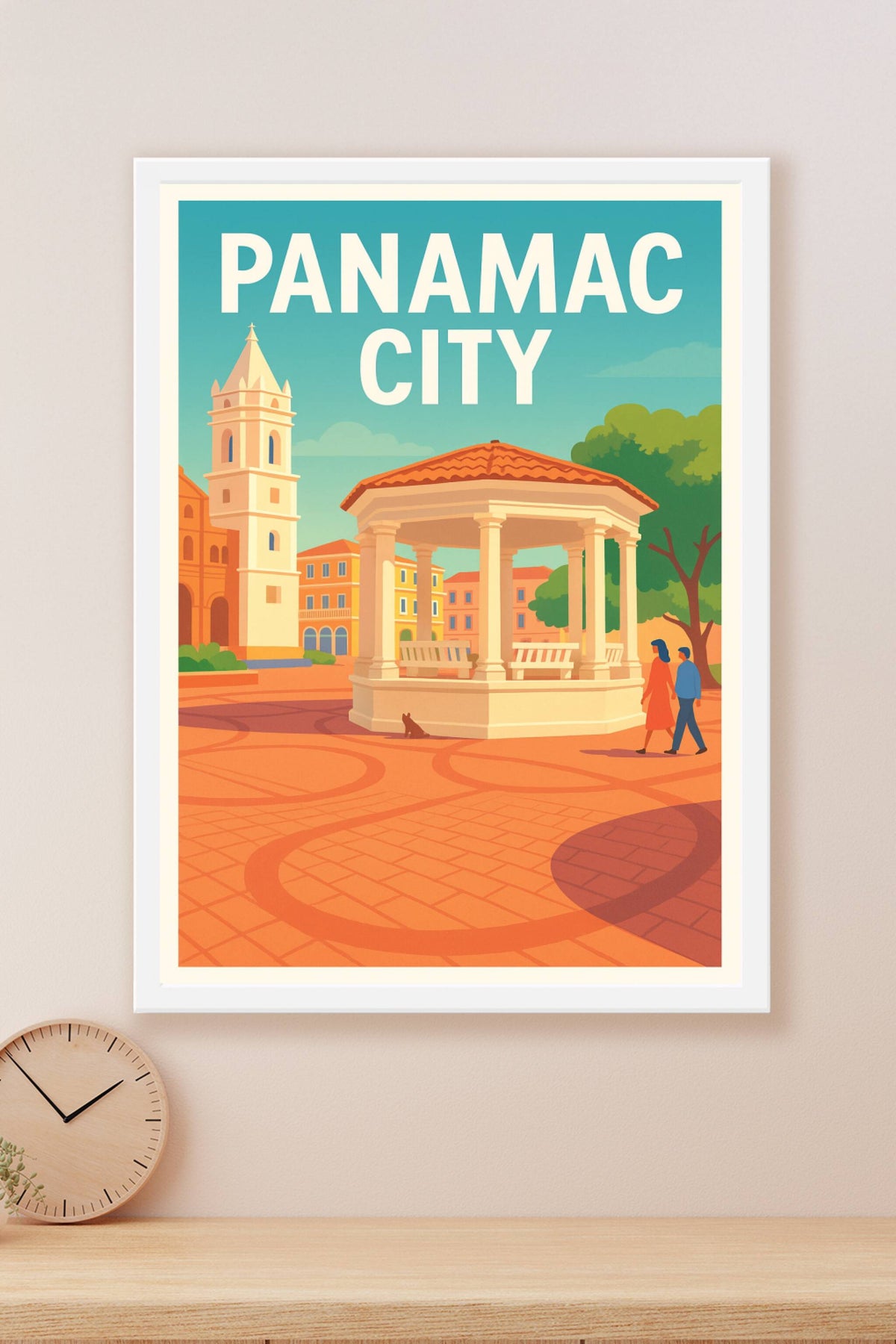 Affiche Panama City — Charme et Sérénité au Cœur de la Ville · poster d'art de Panama City