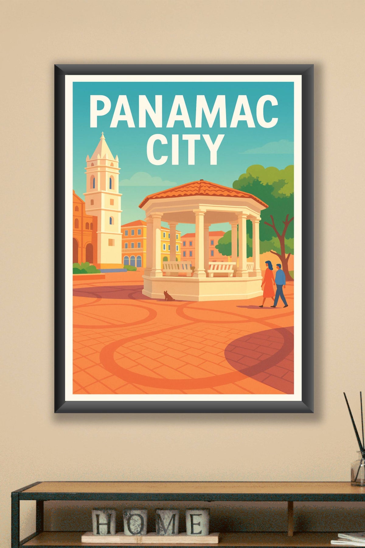 Affiche Panama City — Charme et Sérénité au Cœur de la Ville · poster d'art de Panama City