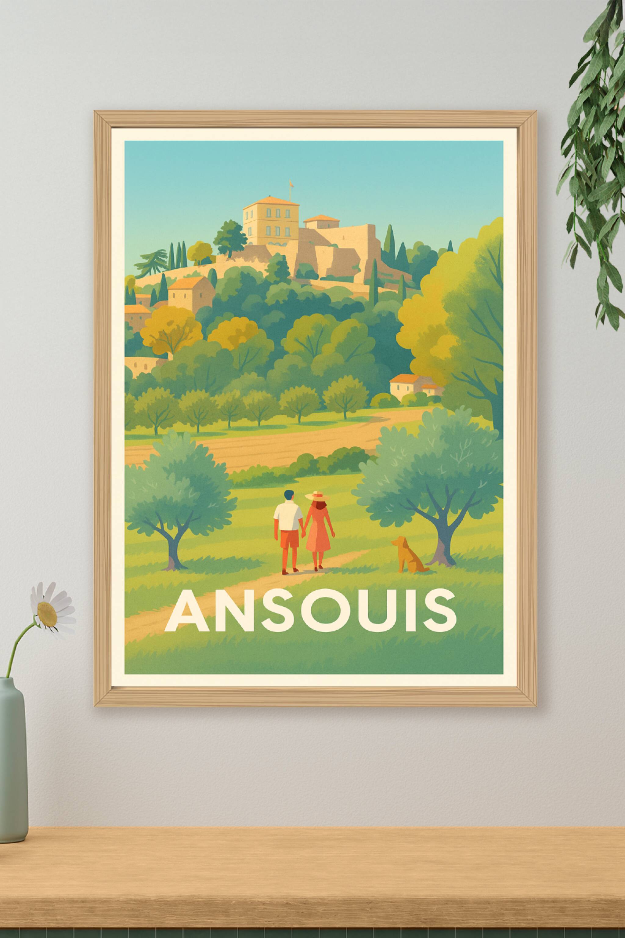 Affiche de Ansouis - L'évasion bucolique en Provence