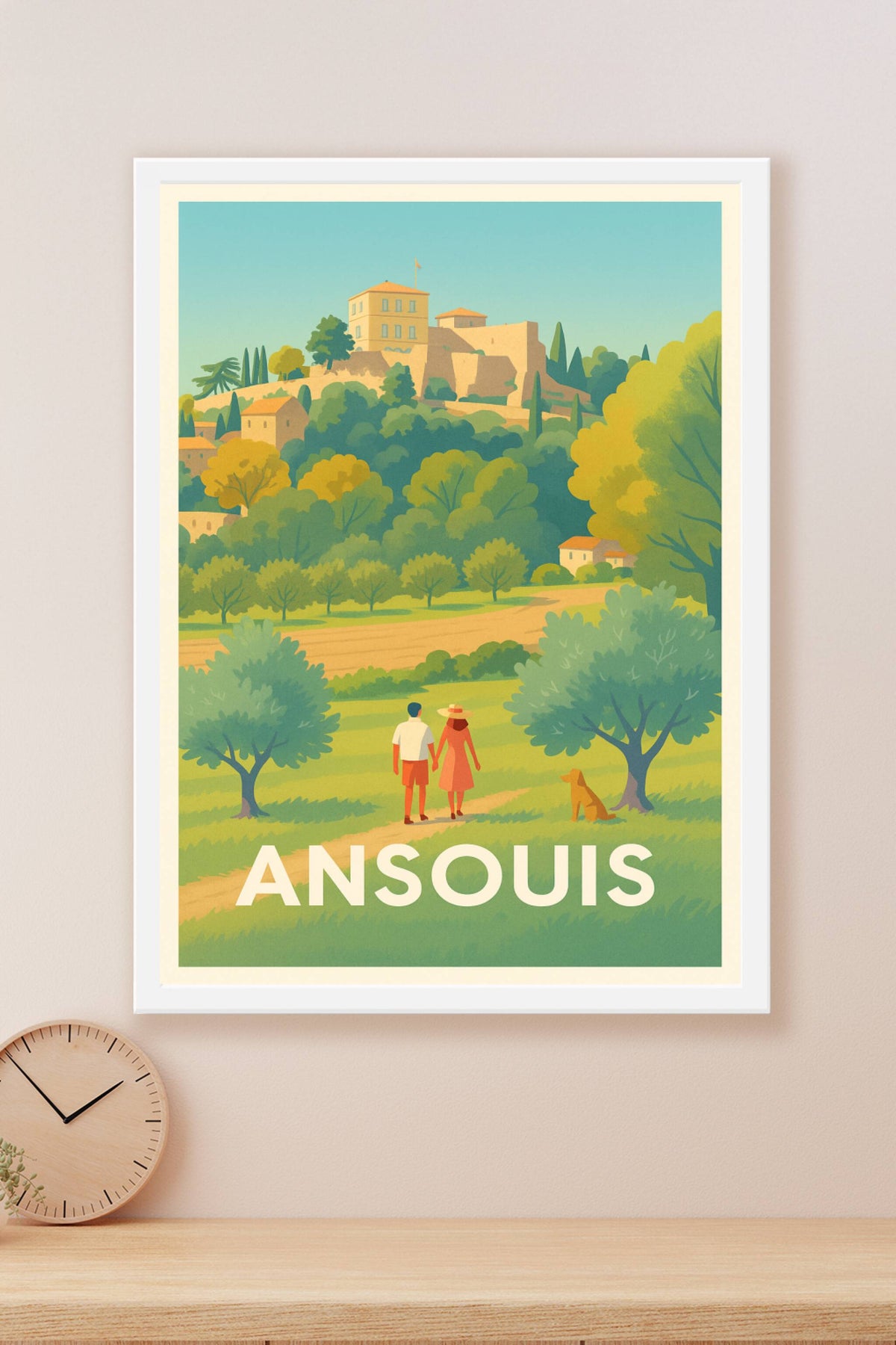 Affiche Ansouis — L'évasion bucolique en Provence · poster d'art de Ansouis