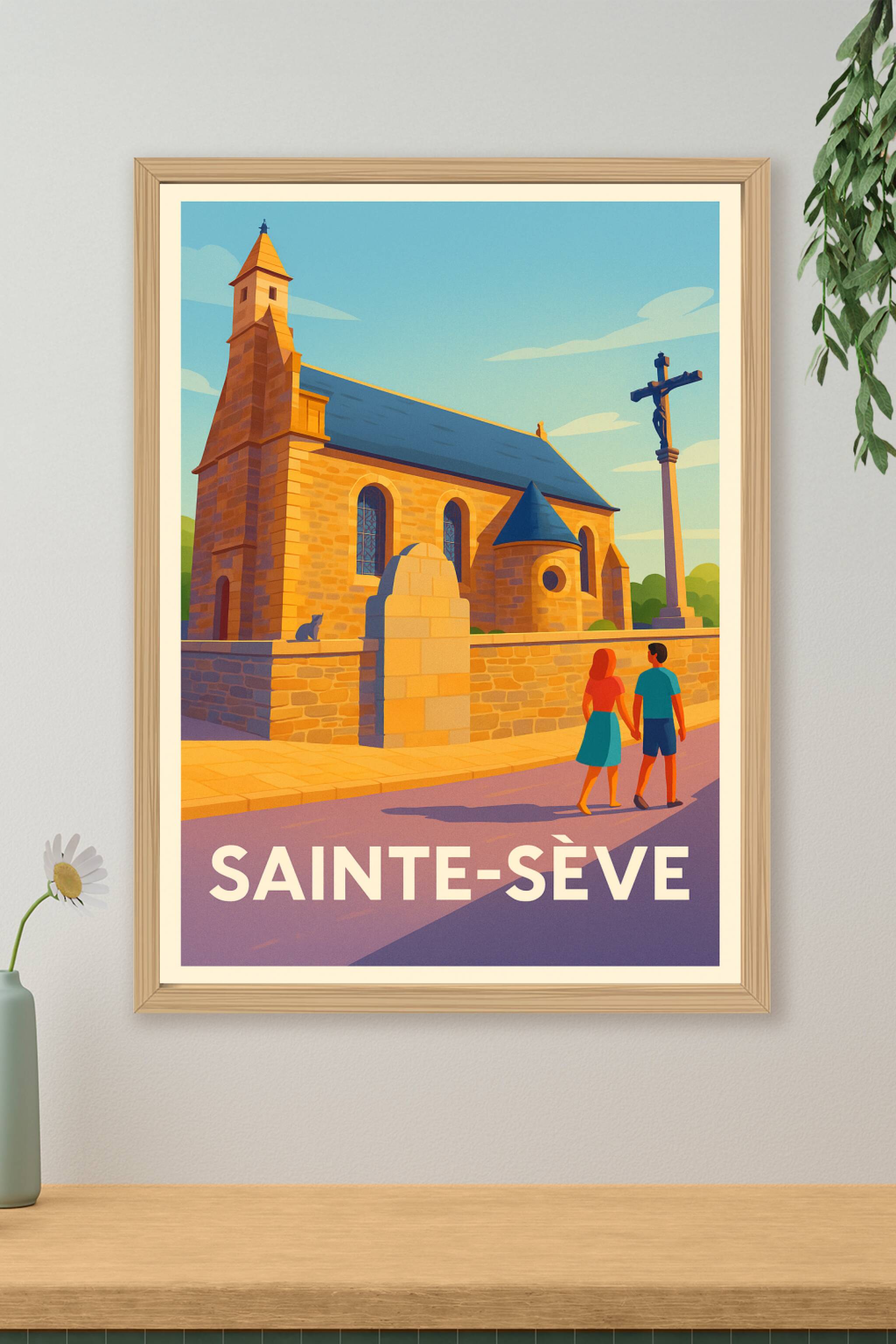 Affiche de Sainte-Sève - Charme et Sérénité d'un village breton