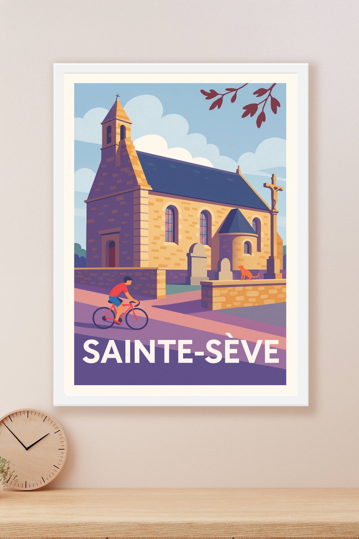 Affiche Sainte-Sève — Charme et Sérénité d'un village breton · poster d'art de Sainte-Sève