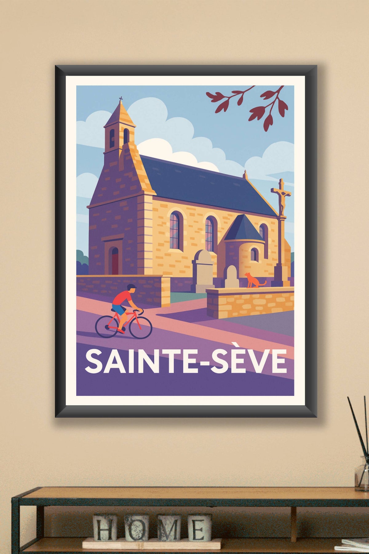 Affiche Sainte-Sève — Charme et Sérénité d'un village breton · poster d'art de Sainte-Sève