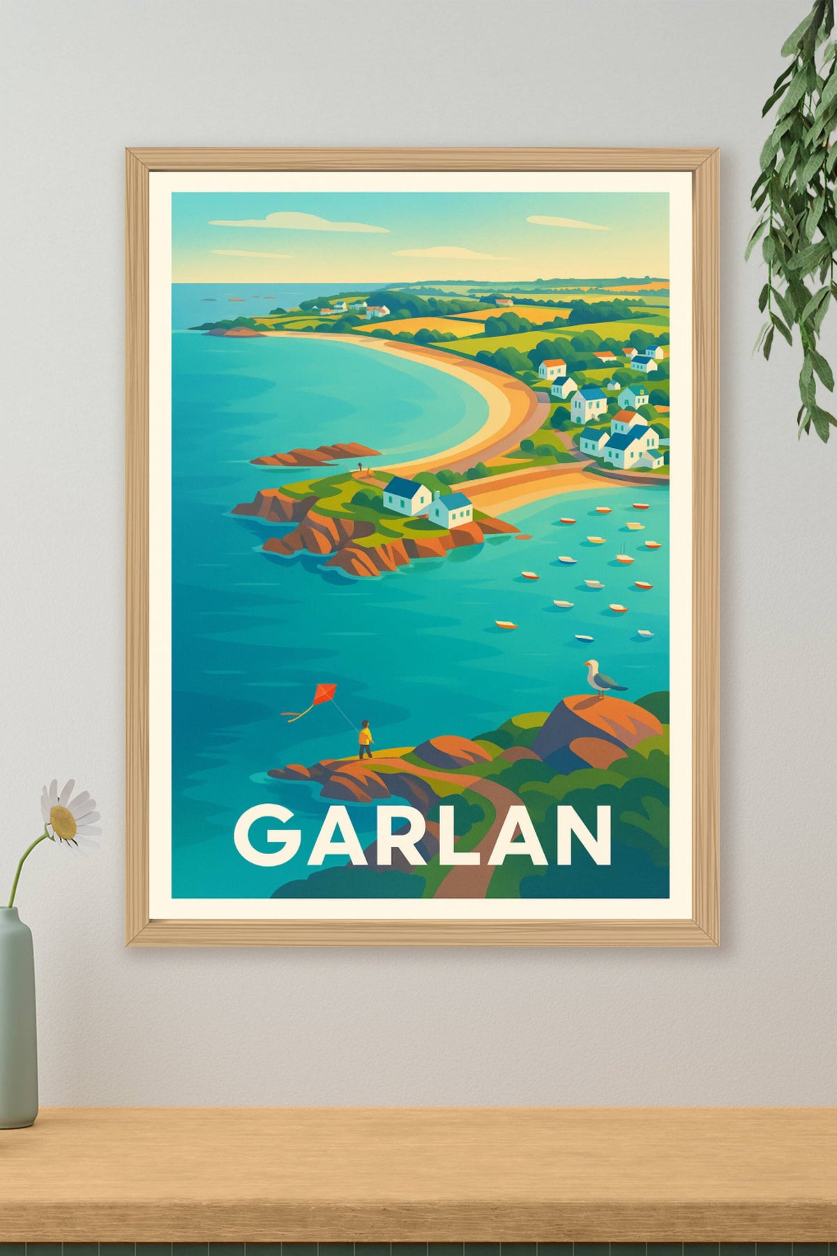 Affiche Garlan — La douceur maritime bretonne · poster d'art de Garlan