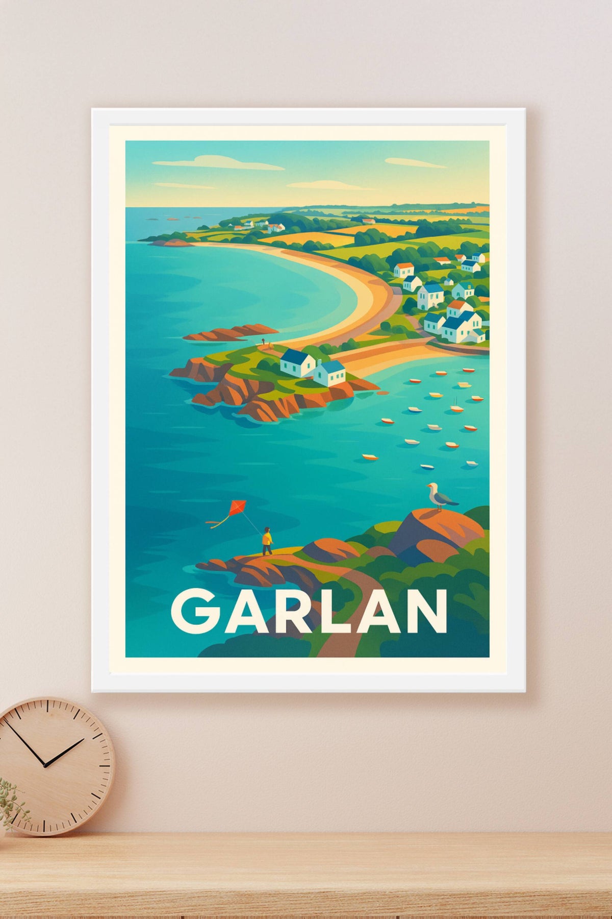 Affiche Garlan — La douceur maritime bretonne · poster d'art de Garlan