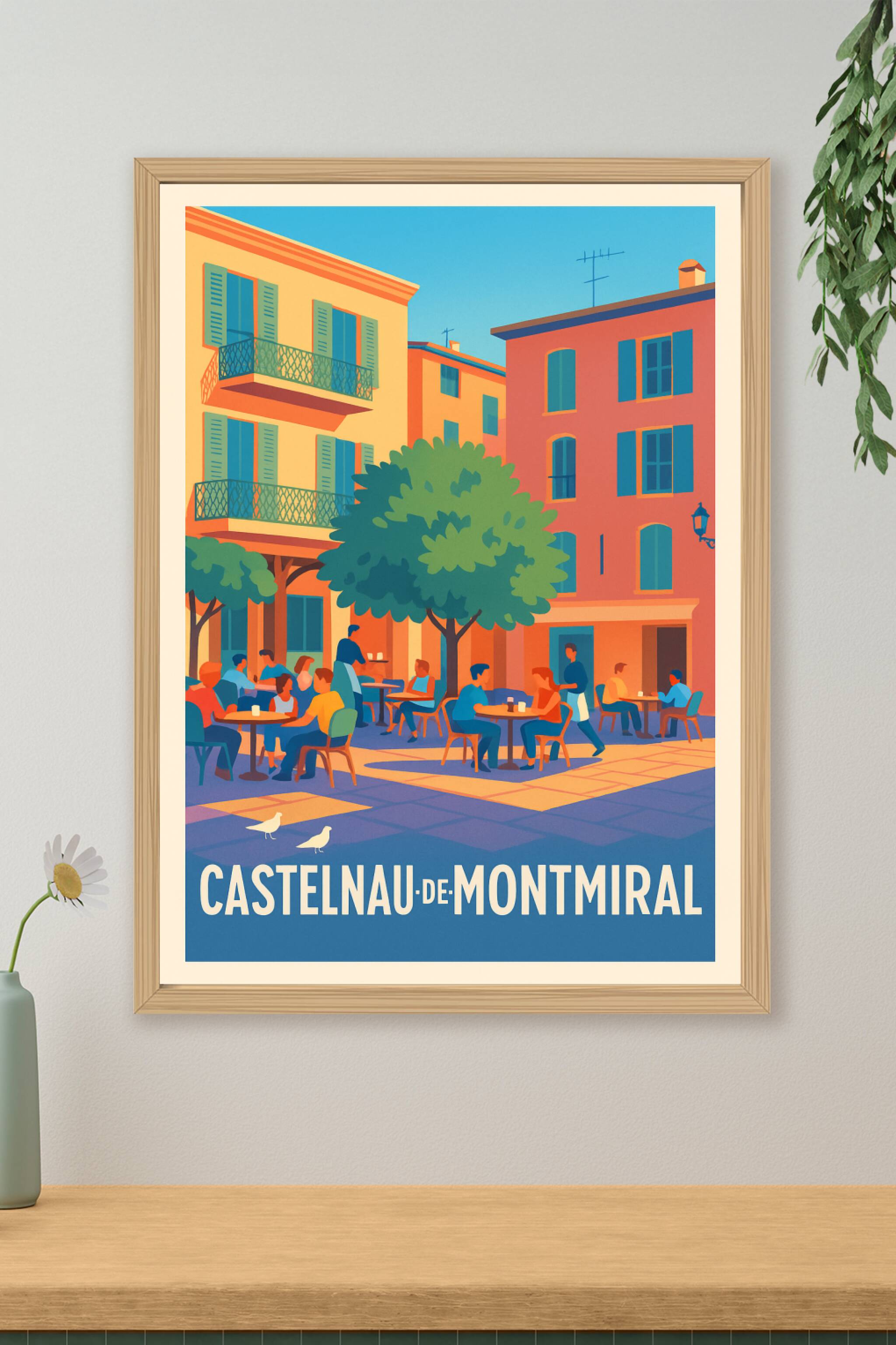 Affiche de Castelnau-de-Montmiral - Ambiance conviviale au cœur du village