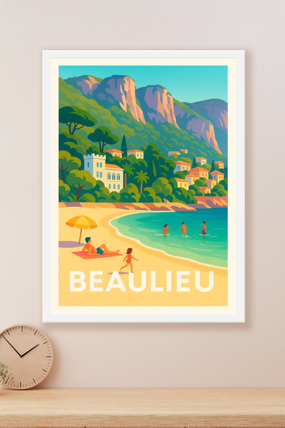 Affiche Beaulieu — L'art de la dolce vita sur la Côte d'Azur · poster d'art de Beaulieu