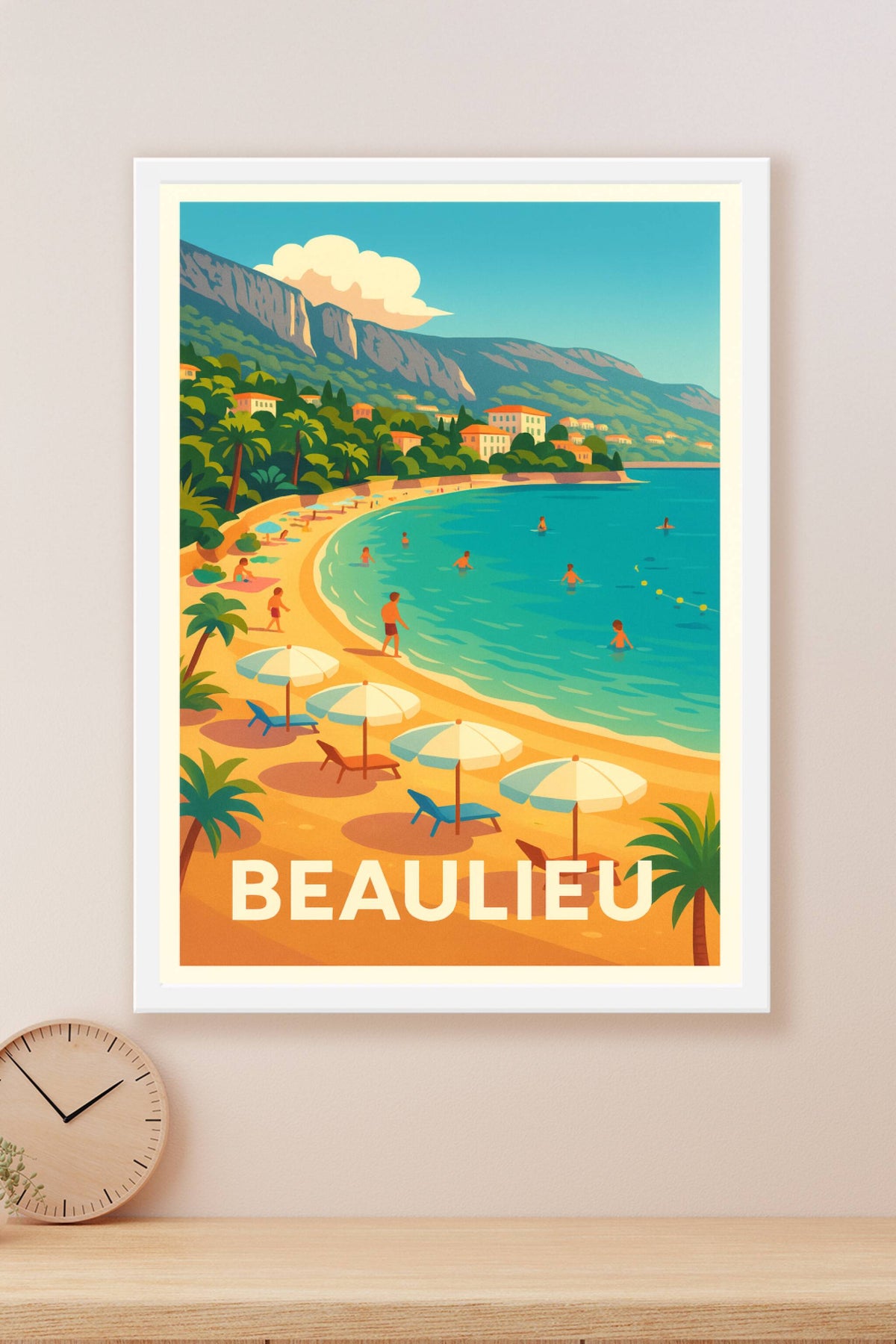 Affiche Beaulieu — Plongez dans le charme azuréen · poster d'art de Beaulieu