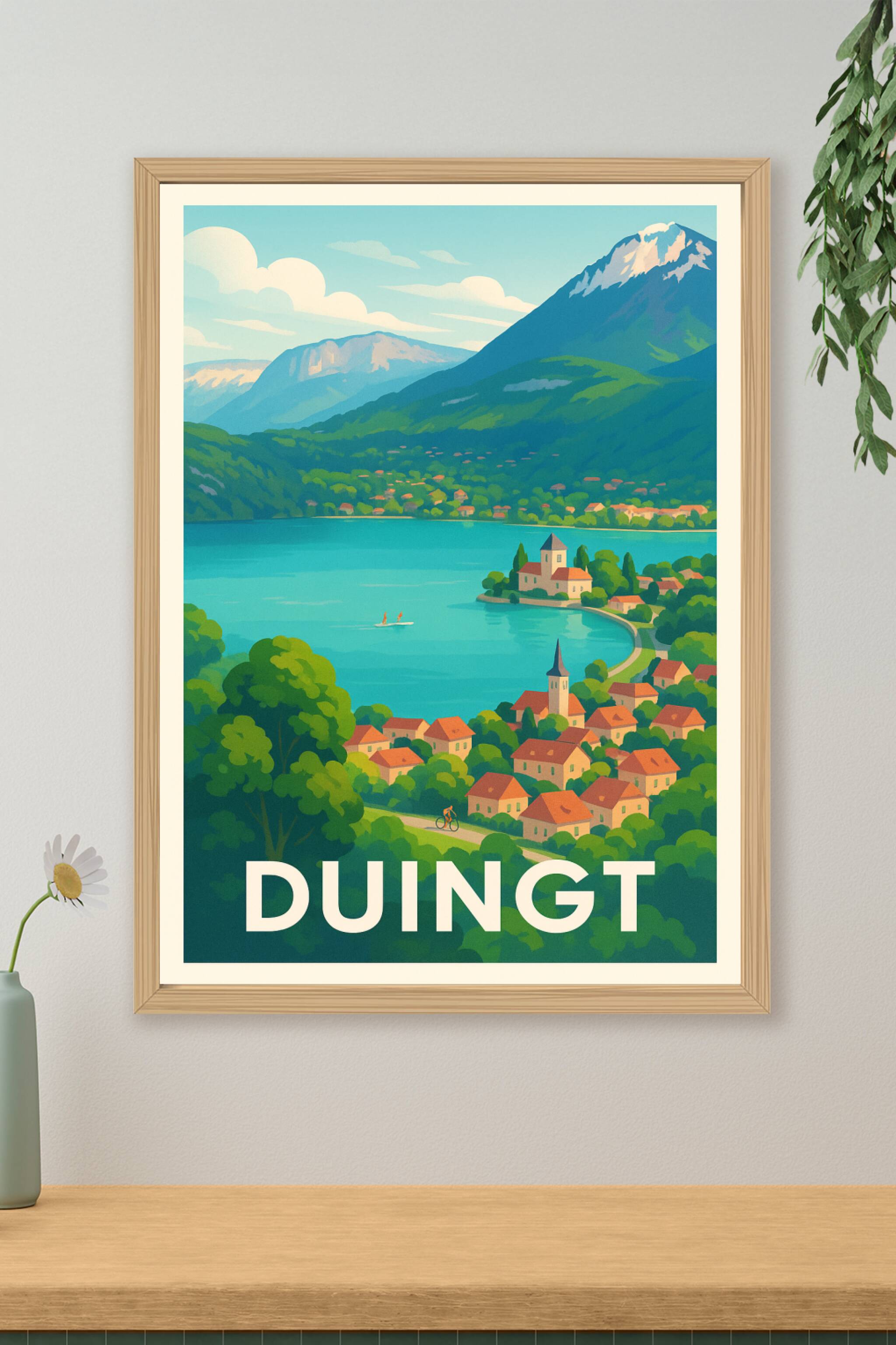 Affiche de Duingt - Charme paisible au cœur des Alpes