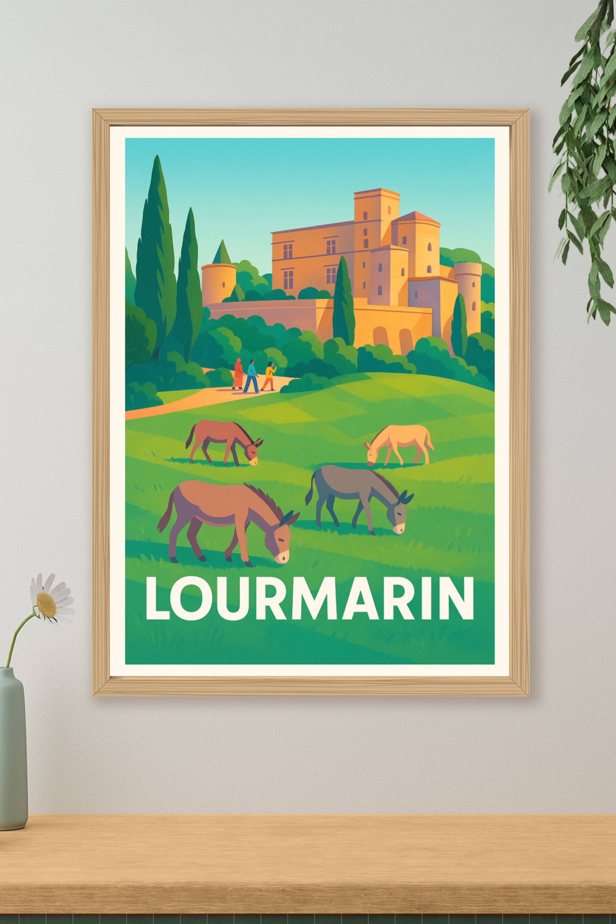 Affiche de Lourmarin - Charme Provençal et Nature Authentique