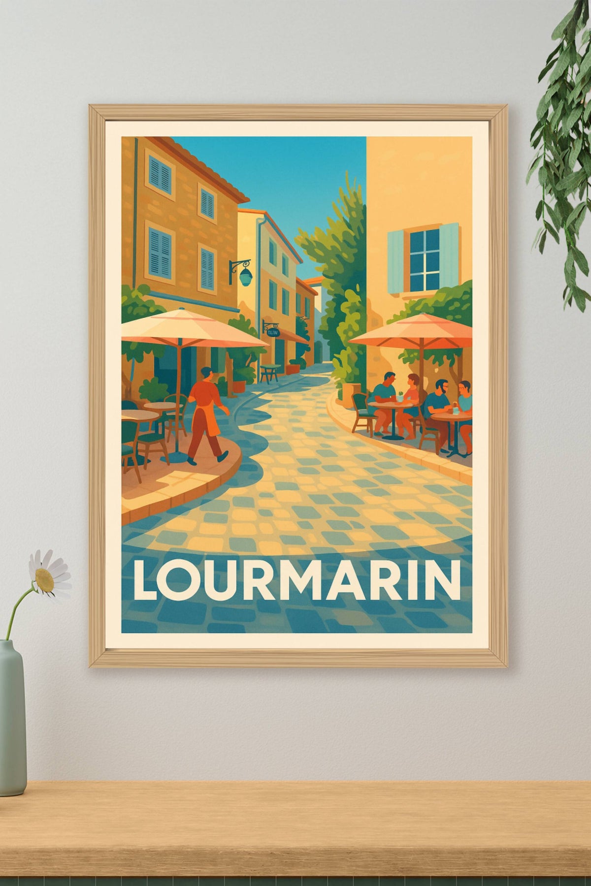 Affiche Lourmarin — Charme et douceur de vivre en Provence · poster d'art de Lourmarin