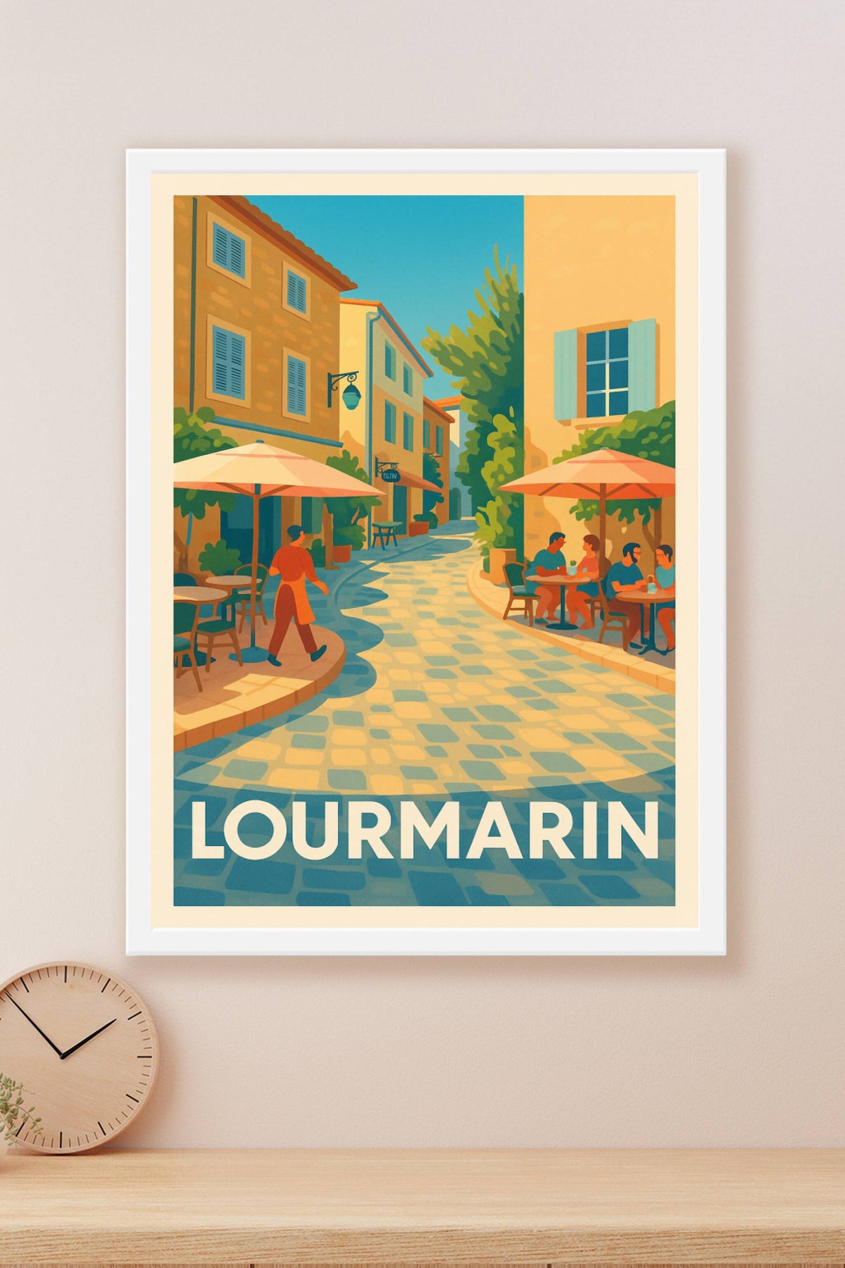 Affiche Lourmarin — Charme et douceur de vivre en Provence · poster d'art de Lourmarin