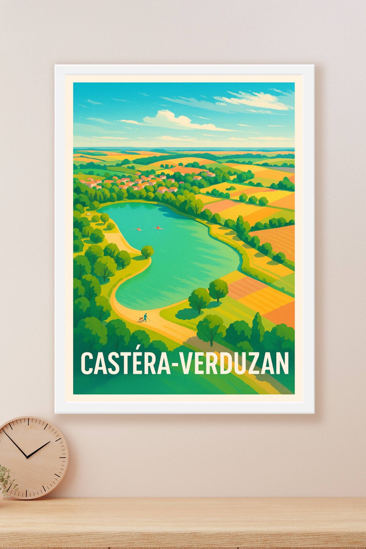 Affiche Castéra-Verduzan — Évasion bucolique au cœur de la nature · poster d'art de Castéra-Verduzan