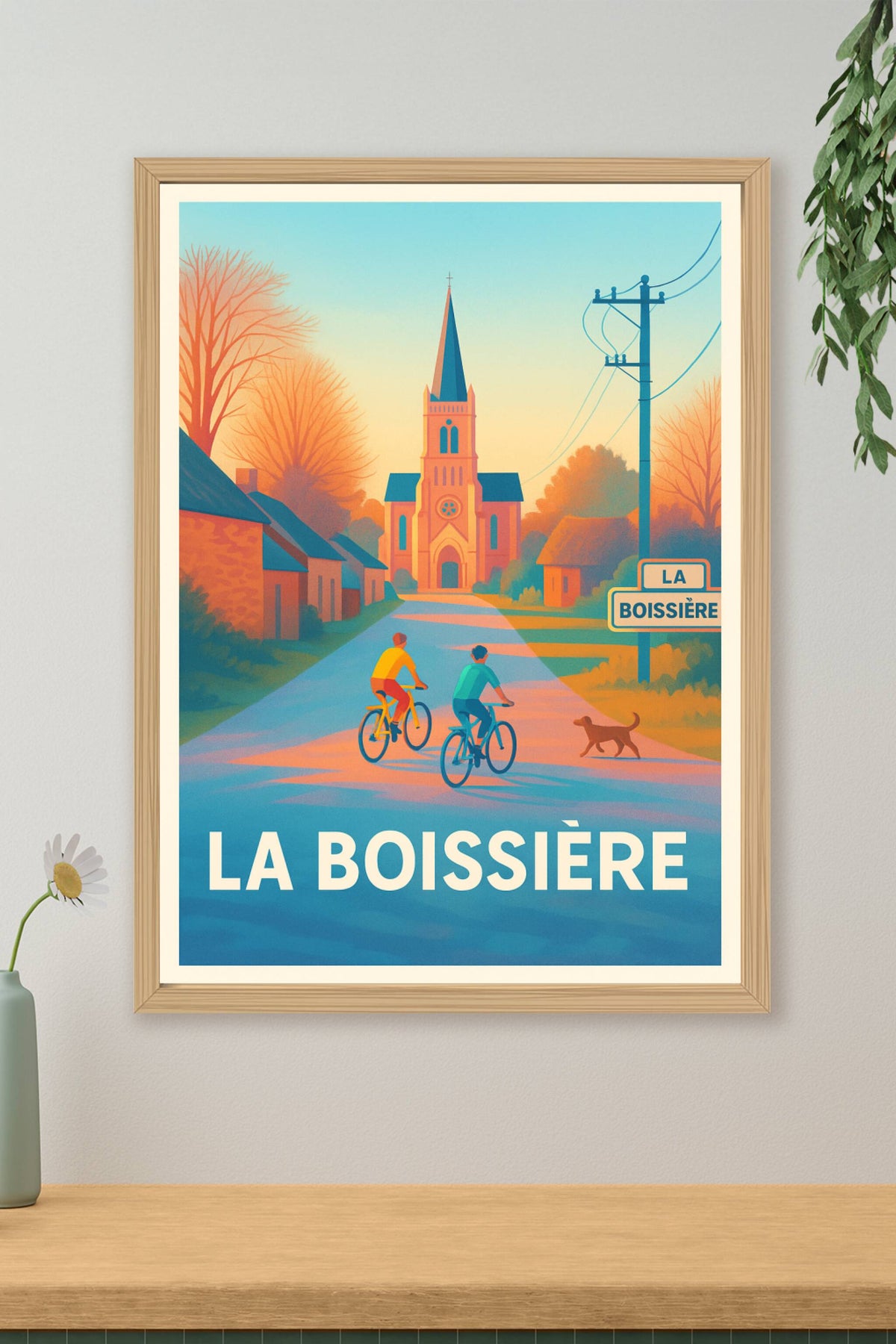 Affiche La Boissière — Charme bucolique et douceur de vivre · poster d'art de La Boissière