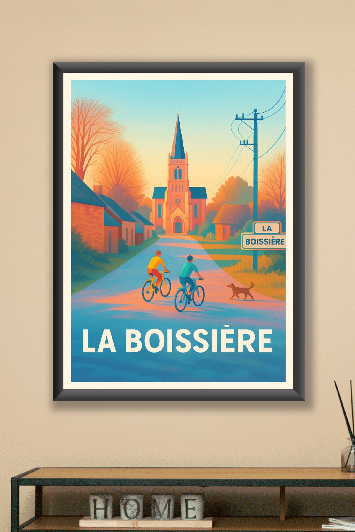 Affiche La Boissière — Charme bucolique et douceur de vivre · poster d'art de La Boissière