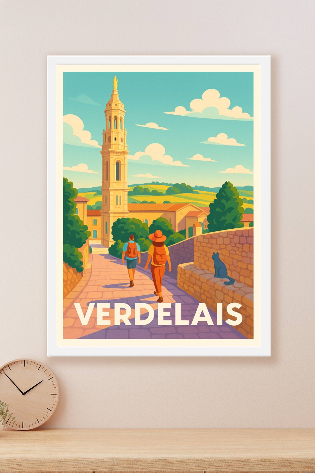 Affiche Verdelais — Une promenade au cœur du patrimoine · poster d'art de Verdelais
