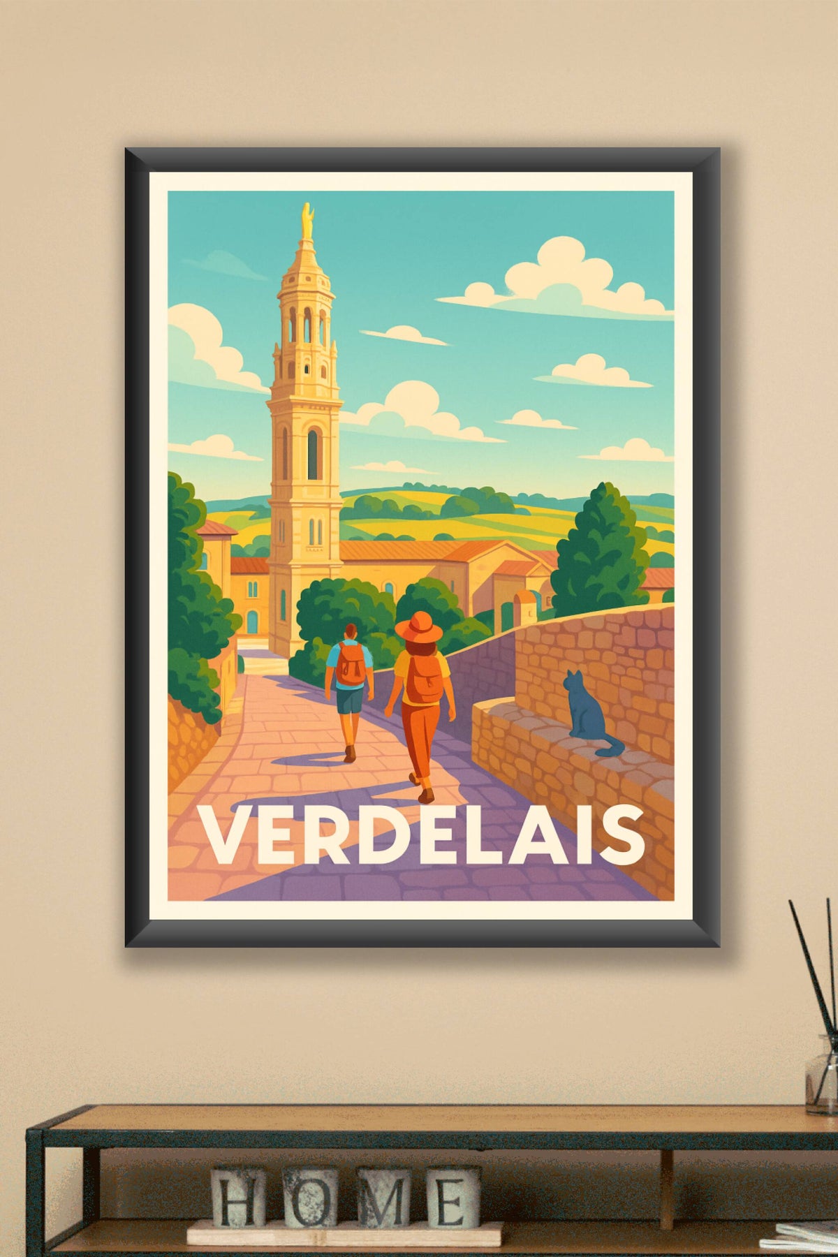 Affiche Verdelais — Une promenade au cœur du patrimoine · poster d'art de Verdelais