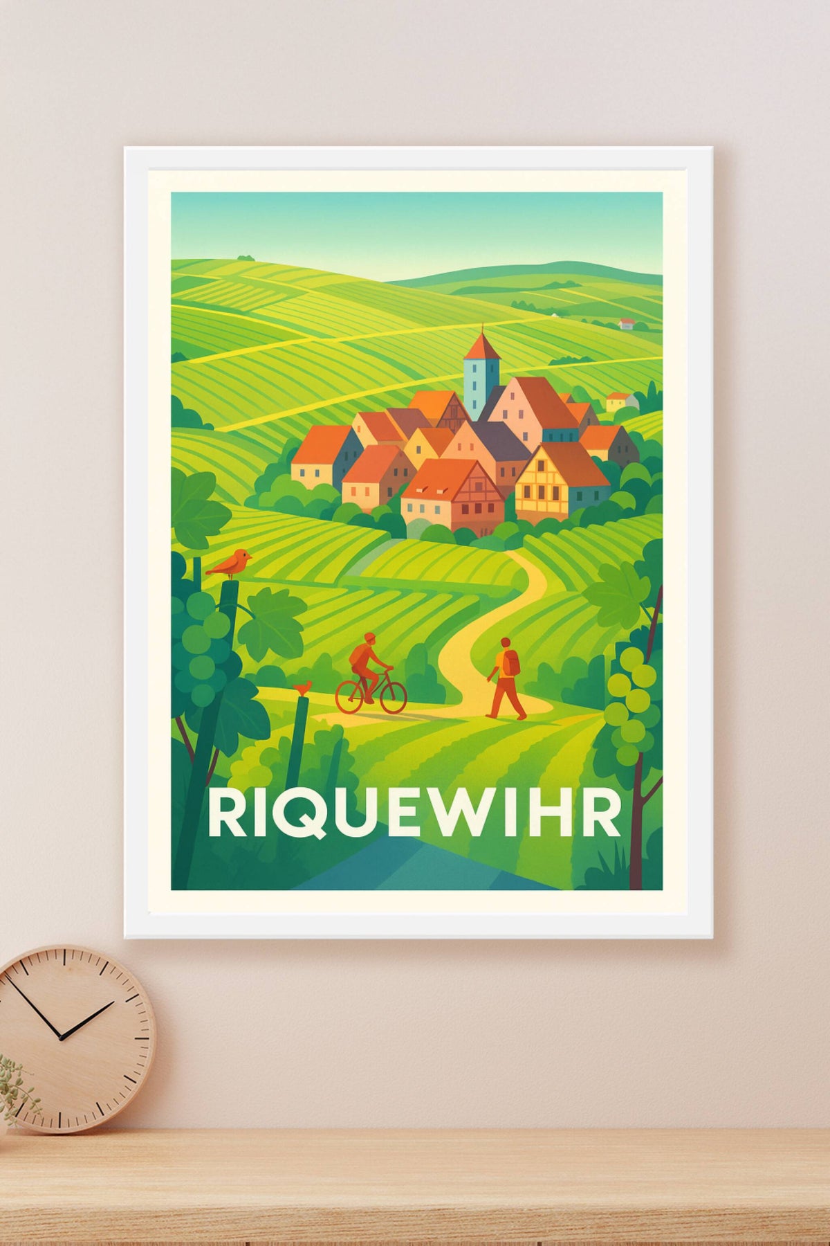 Affiche Riquewihr — Charme authentique au cœur des vignobles · poster d'art de Riquewihr