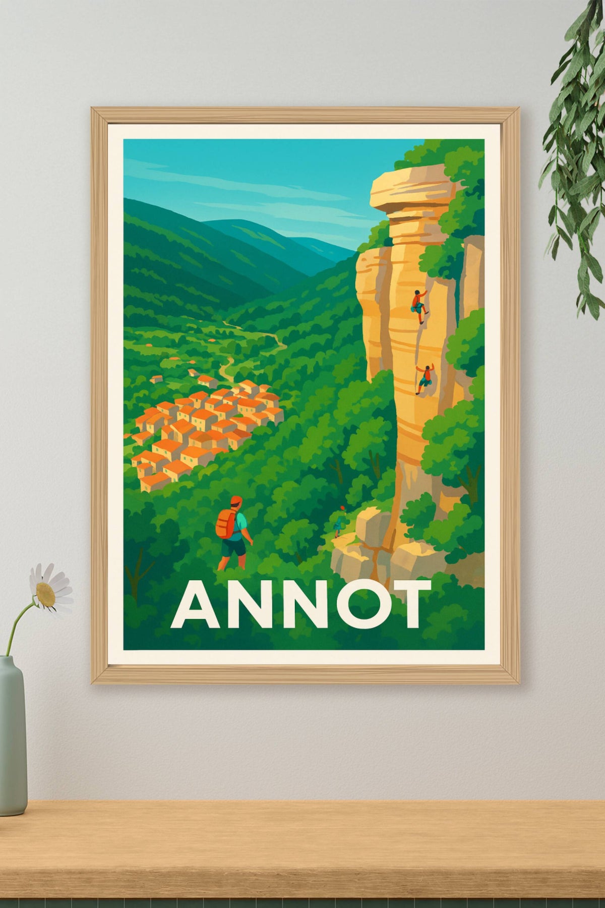 Affiche Annot — Escapade nature et escalade en Provence · poster d'art de Annot