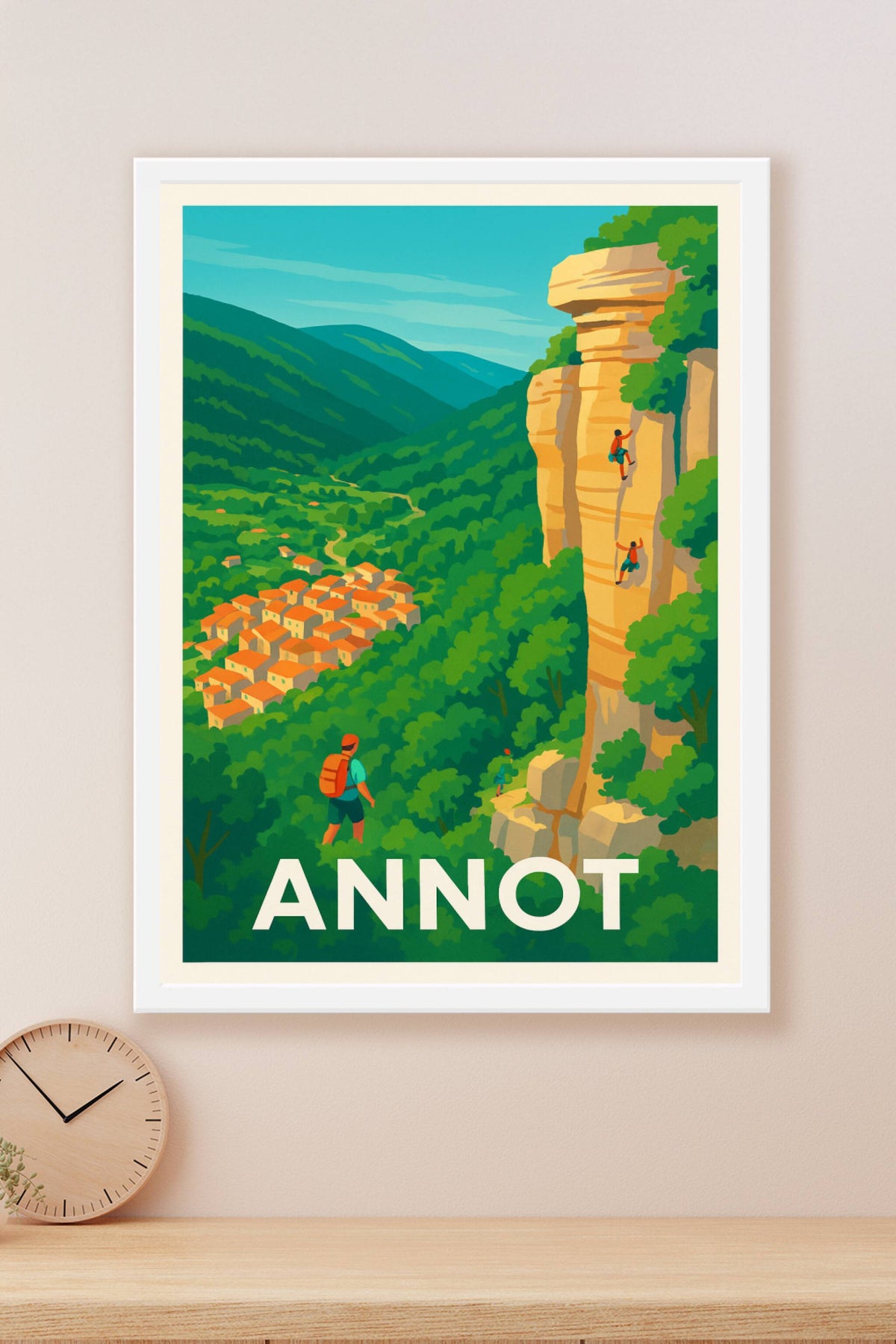 Affiche Annot — Escapade nature et escalade en Provence · poster d'art de Annot