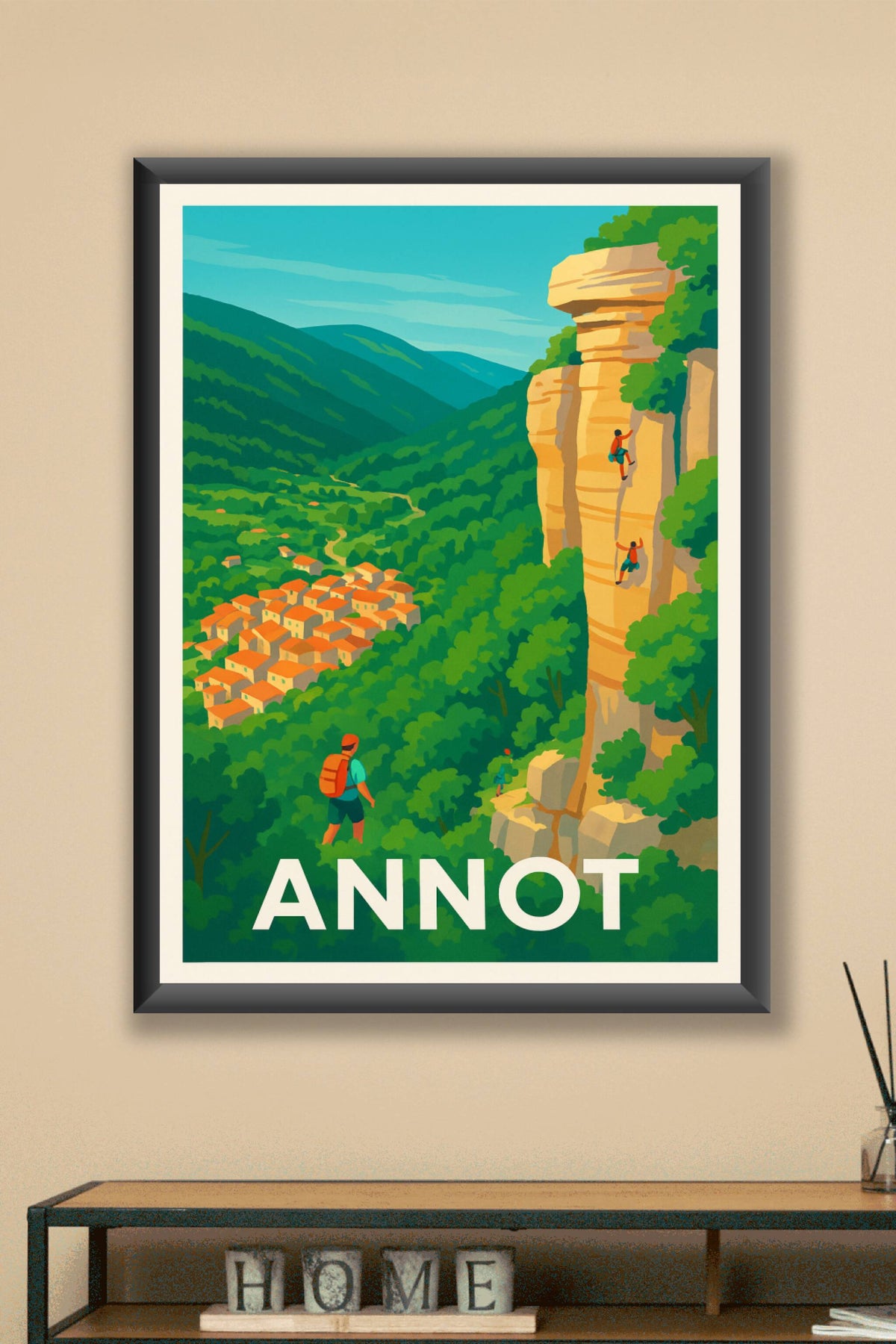 Affiche Annot — Escapade nature et escalade en Provence · poster d'art de Annot