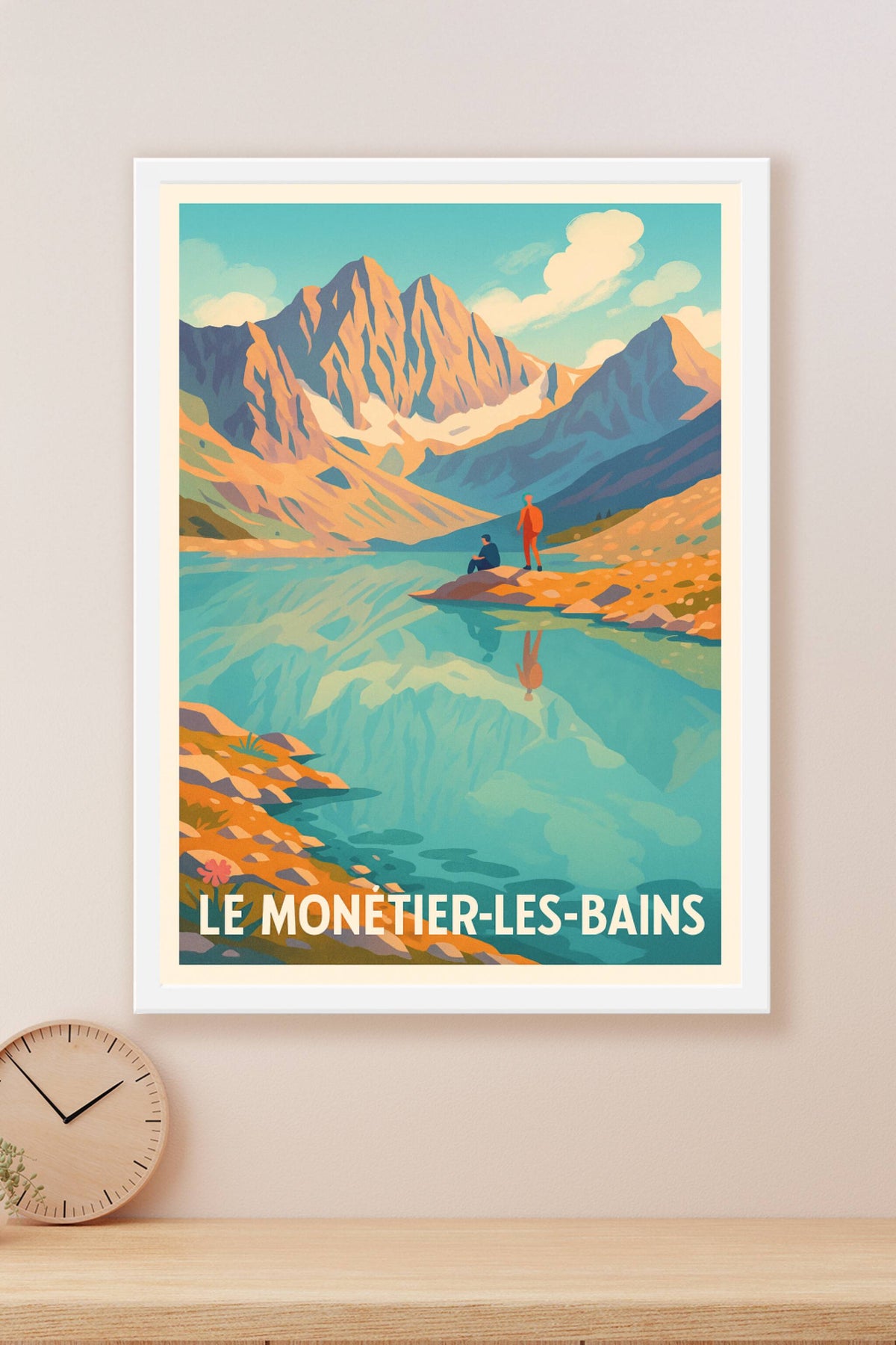 Affiche Le Monêtier-les-Bains — Nature et sérénité alpine · poster d'art de Le Monêtier-les-Bains