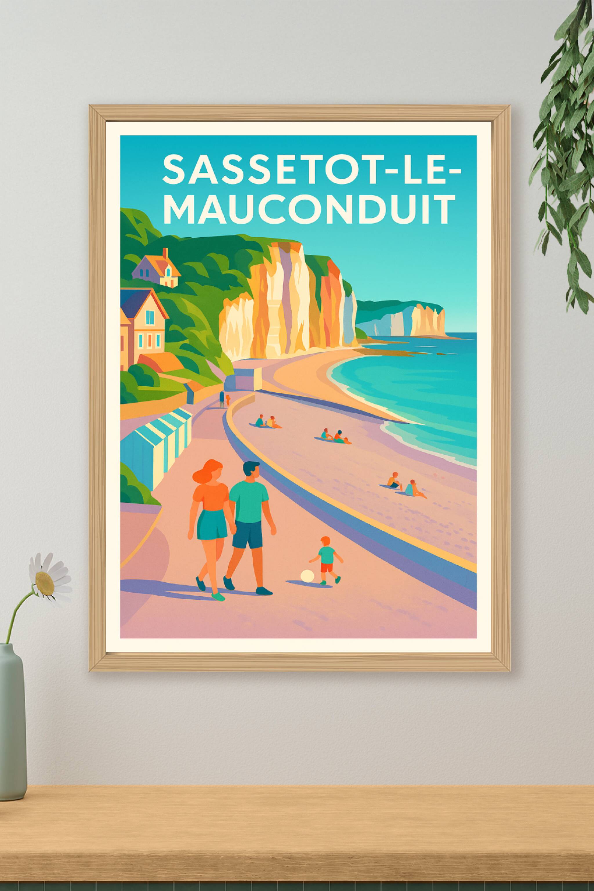 Affiche de Sassetot-le-Mauconduit - Escapade en bord de falaise