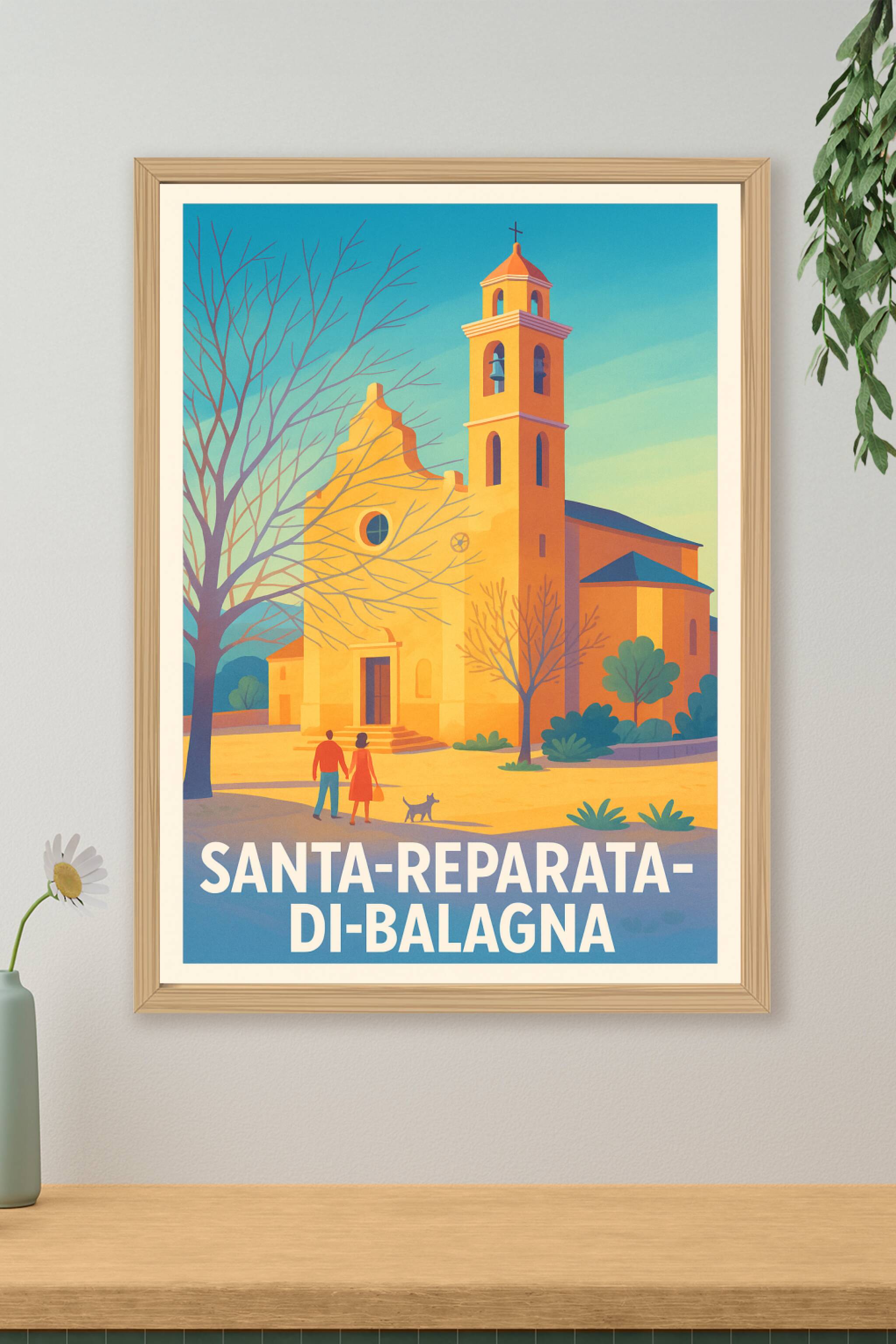 Affiche de Santa-Reparata-di-Balagna - Charme et Sérénité Corse