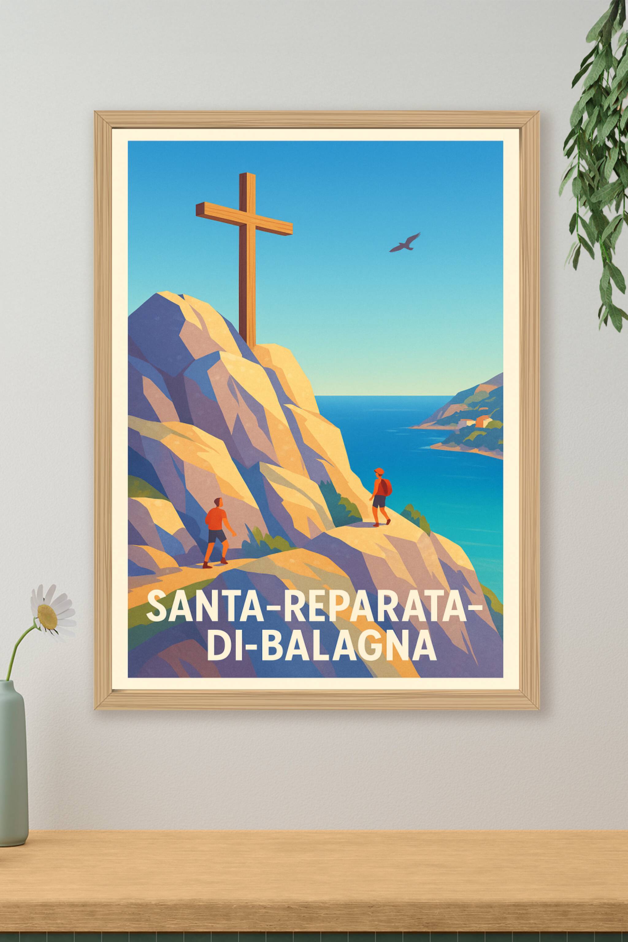 Affiche de Santa-Reparata-di-Balagna - Escapade entre mer et montagne