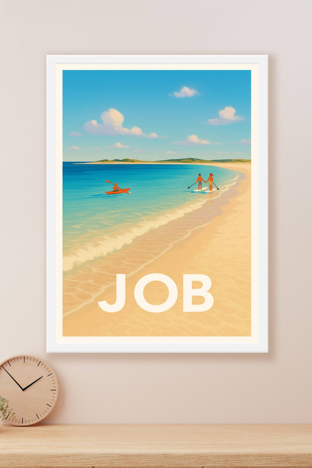 Affiche Job — Évasion et détente au bord de l'eau · poster d'art de Job
