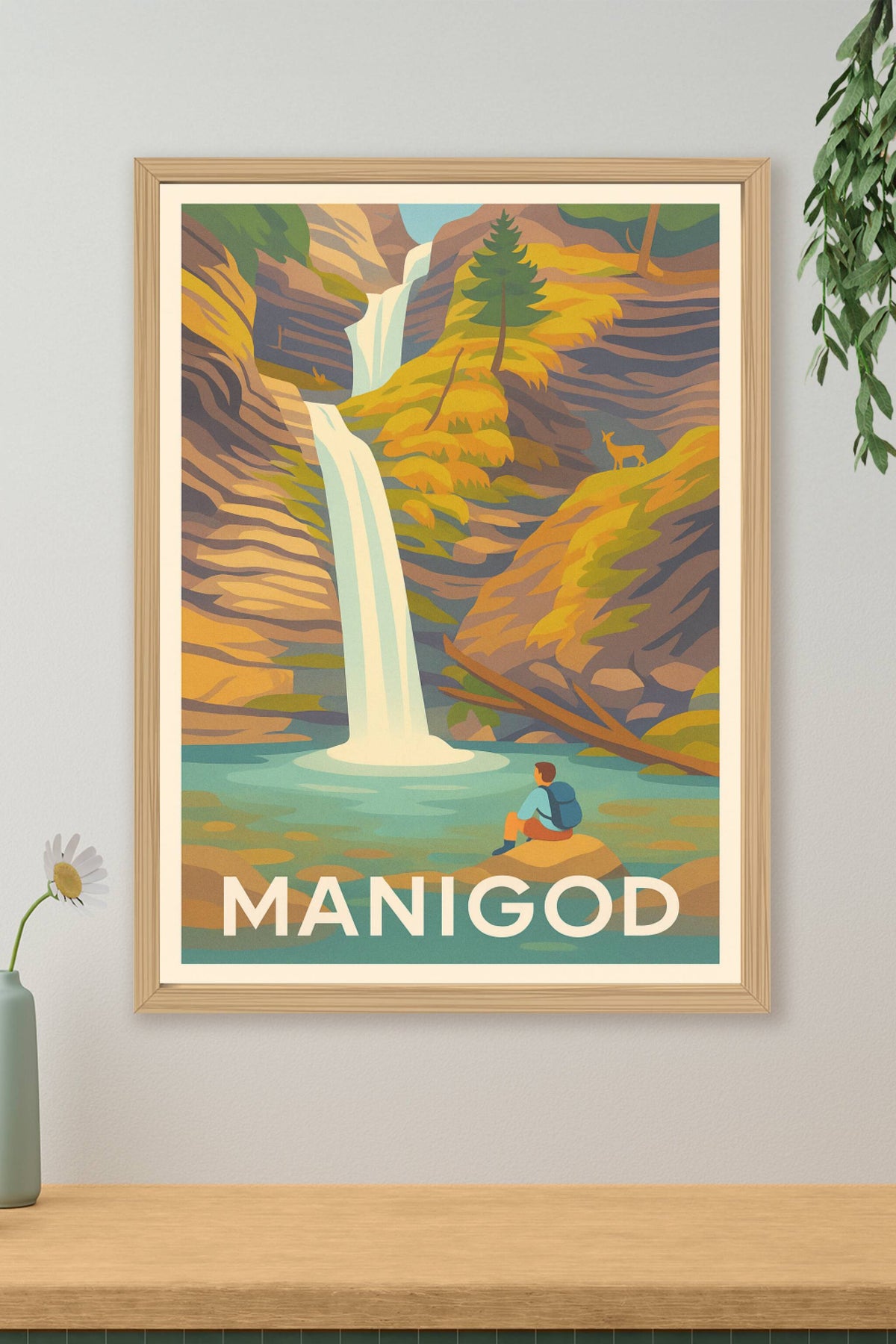 Affiche Manigod — Nature et Sérénité à l'État Pur · poster d'art de Manigod