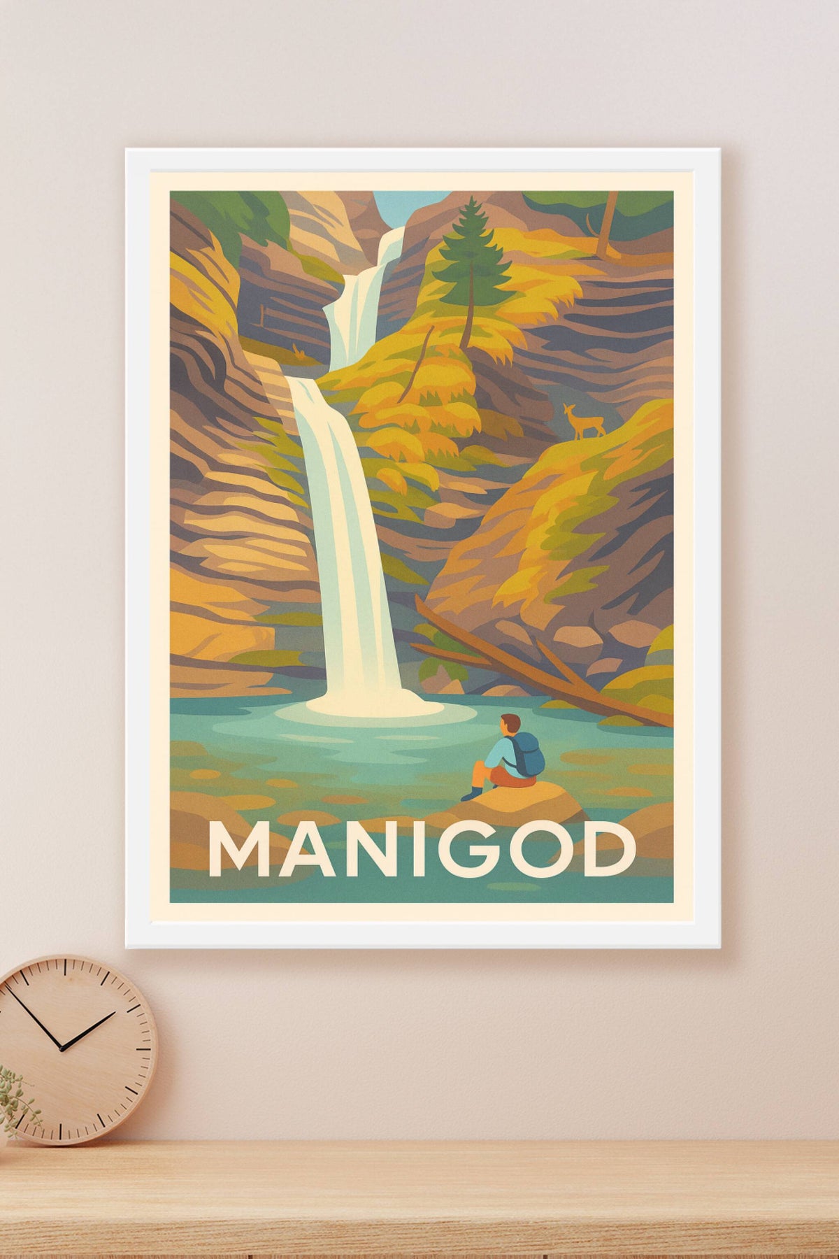 Affiche Manigod — Nature et Sérénité à l'État Pur · poster d'art de Manigod