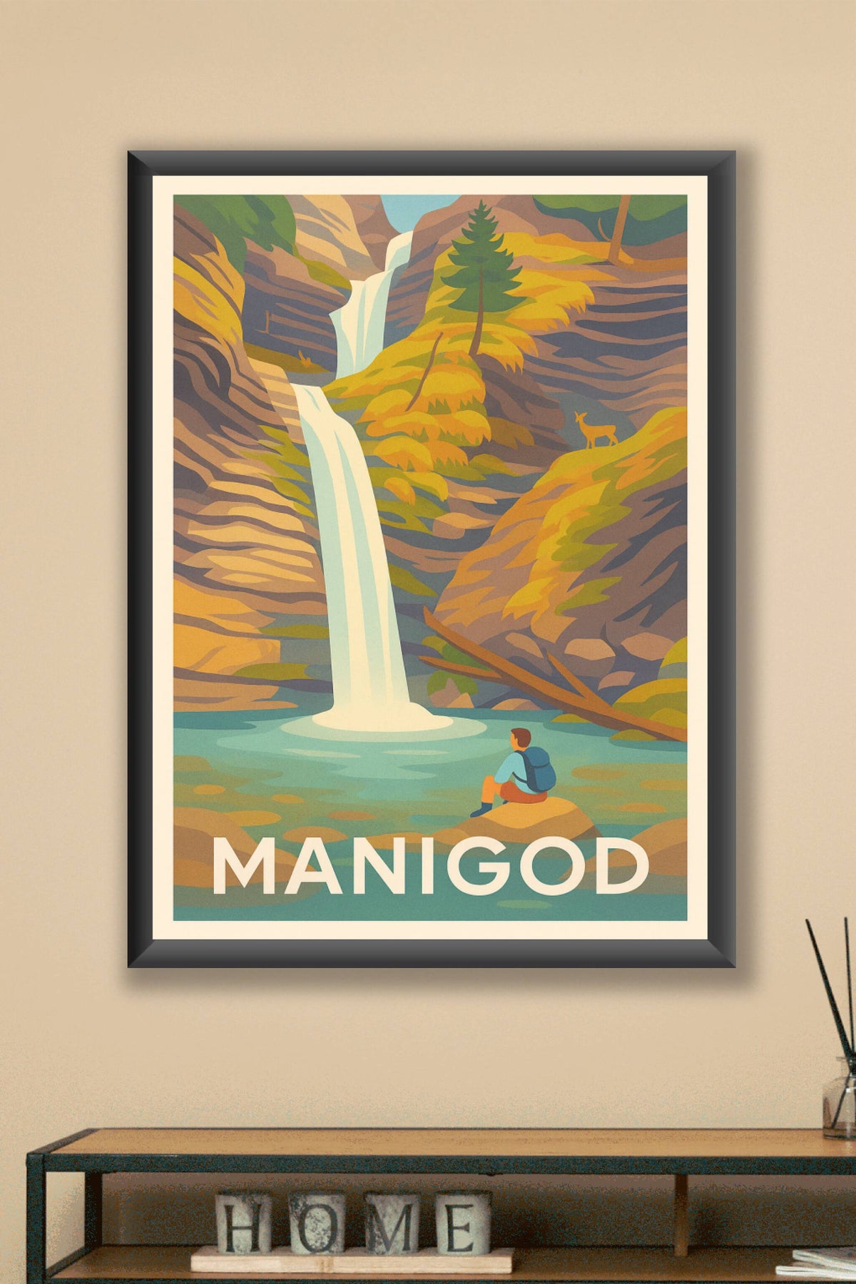 Affiche Manigod — Nature et Sérénité à l'État Pur · poster d'art de Manigod
