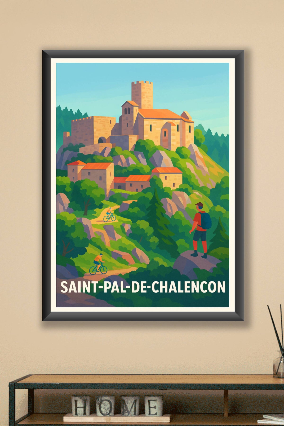 Affiche Saint-Pal-de-Chalencon — Évasion au cœur de la nature · poster d'art de Saint-Pal-de-Chalencon