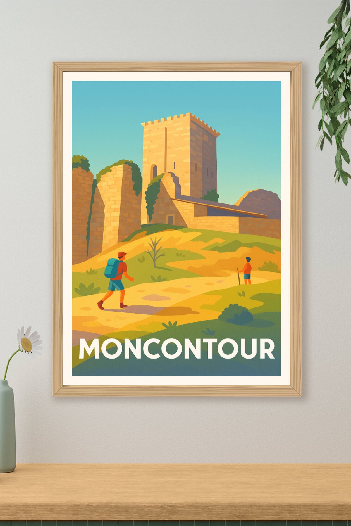 Affiche Moncontour — Escapade au coeur de l'histoire · poster d'art de Moncontour