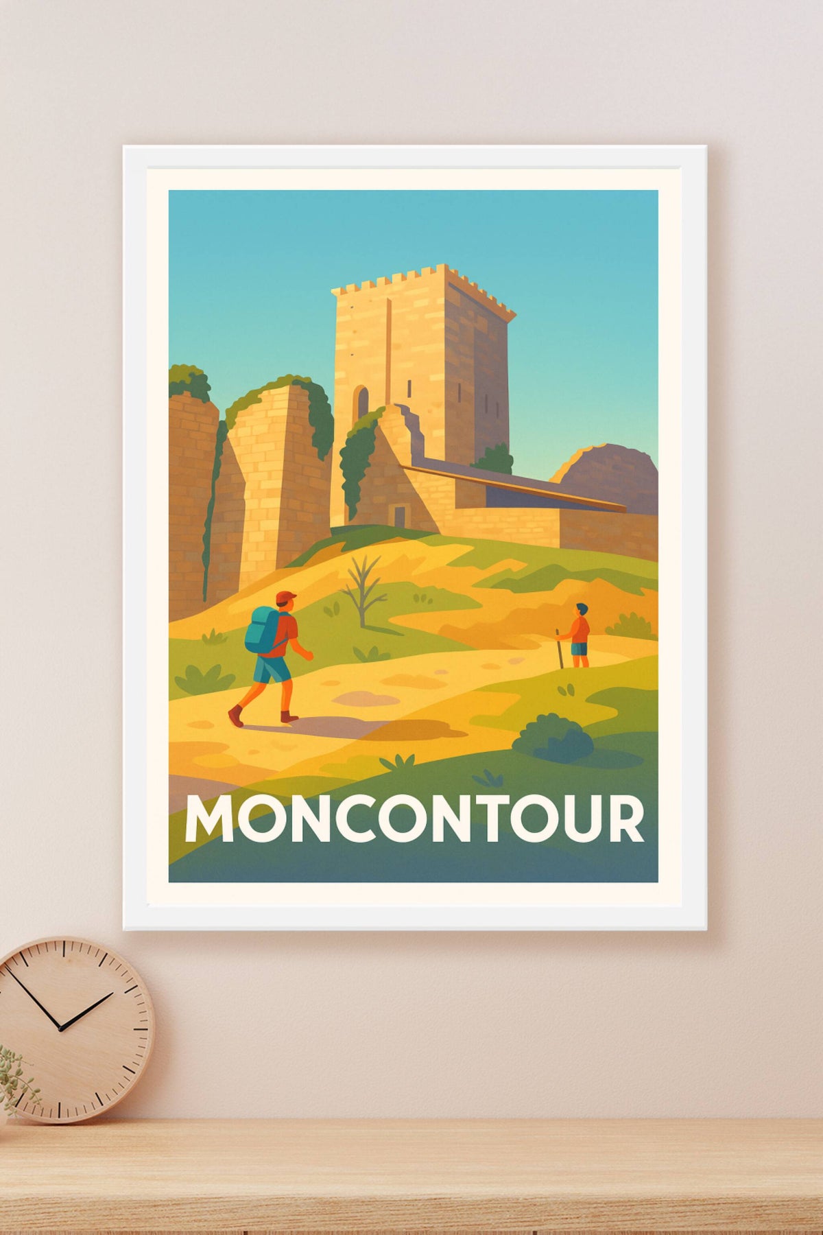 Affiche Moncontour — Escapade au coeur de l'histoire · poster d'art de Moncontour