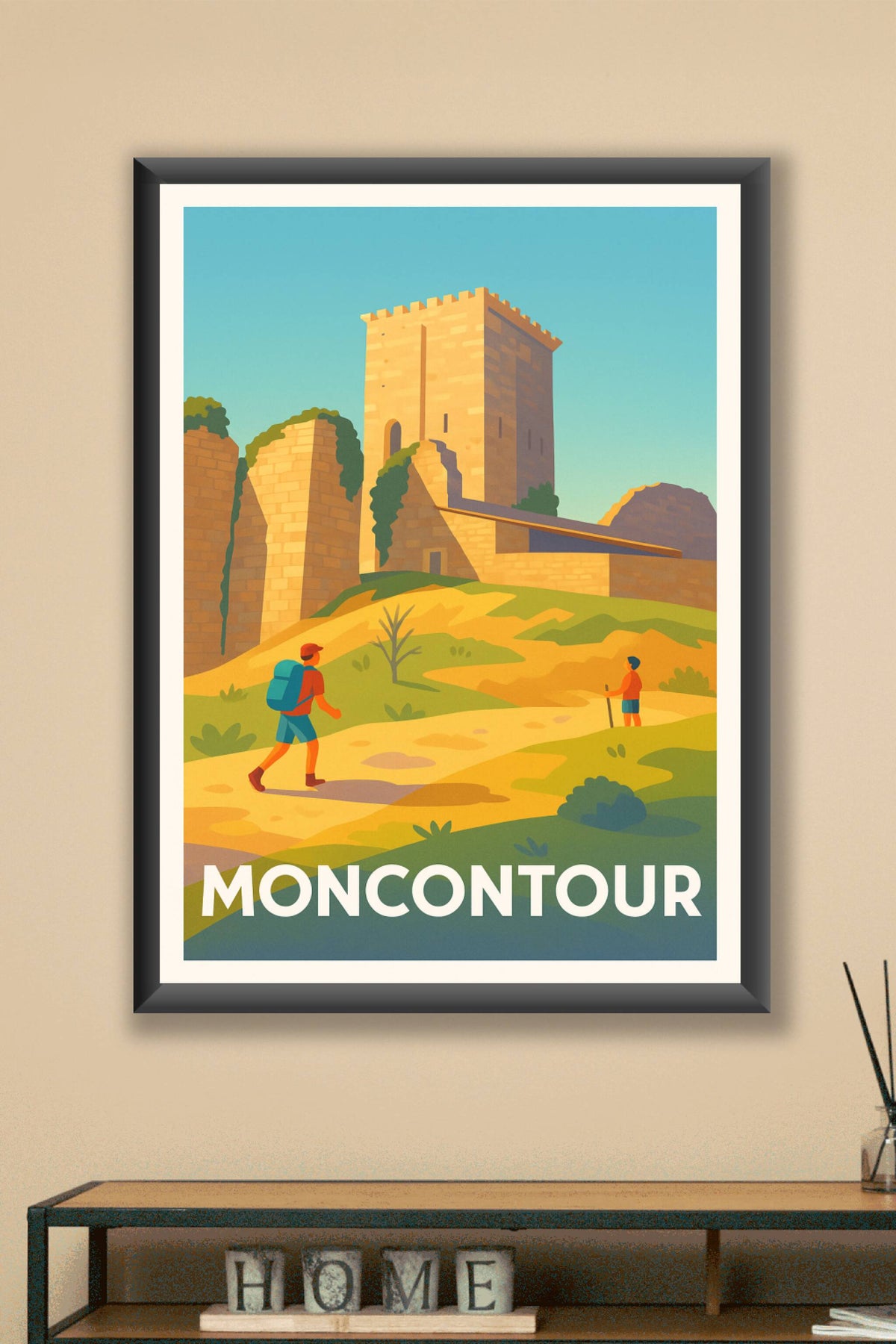 Affiche Moncontour — Escapade au coeur de l'histoire · poster d'art de Moncontour