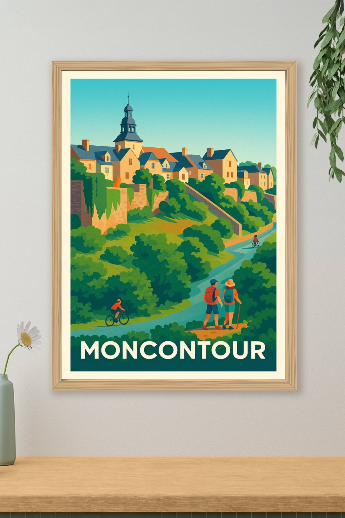 Affiche Moncontour — Escapade bucolique au cœur de la nature · poster d'art de Moncontour